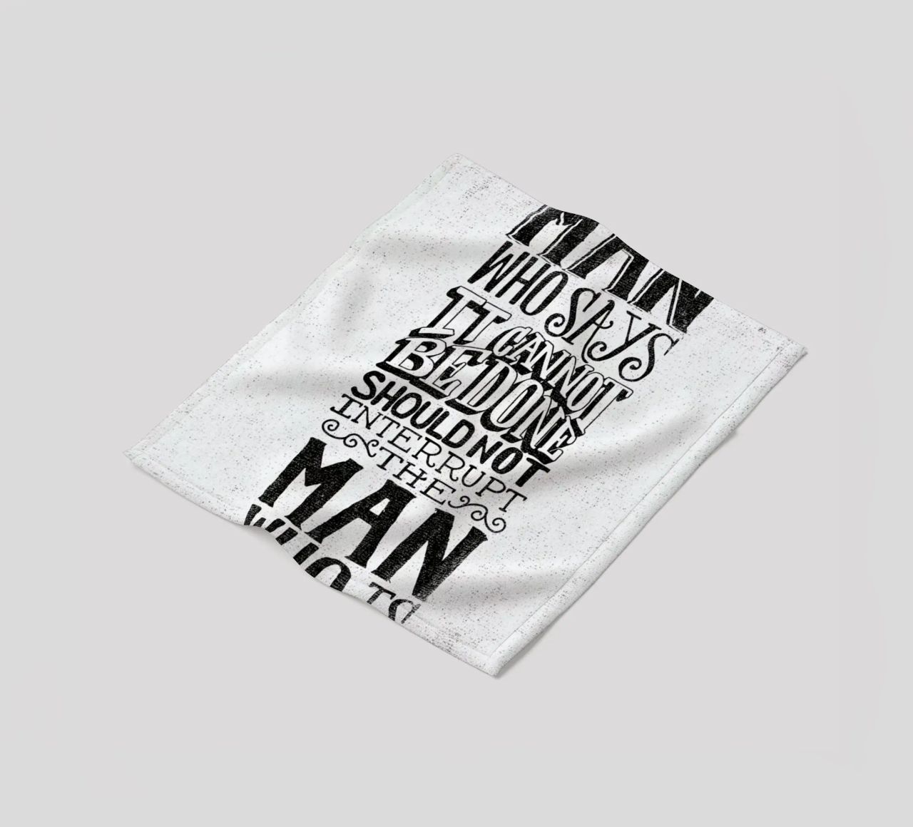 A man who says it cannot be done coperta in pile da Matthew Taylor Wilson