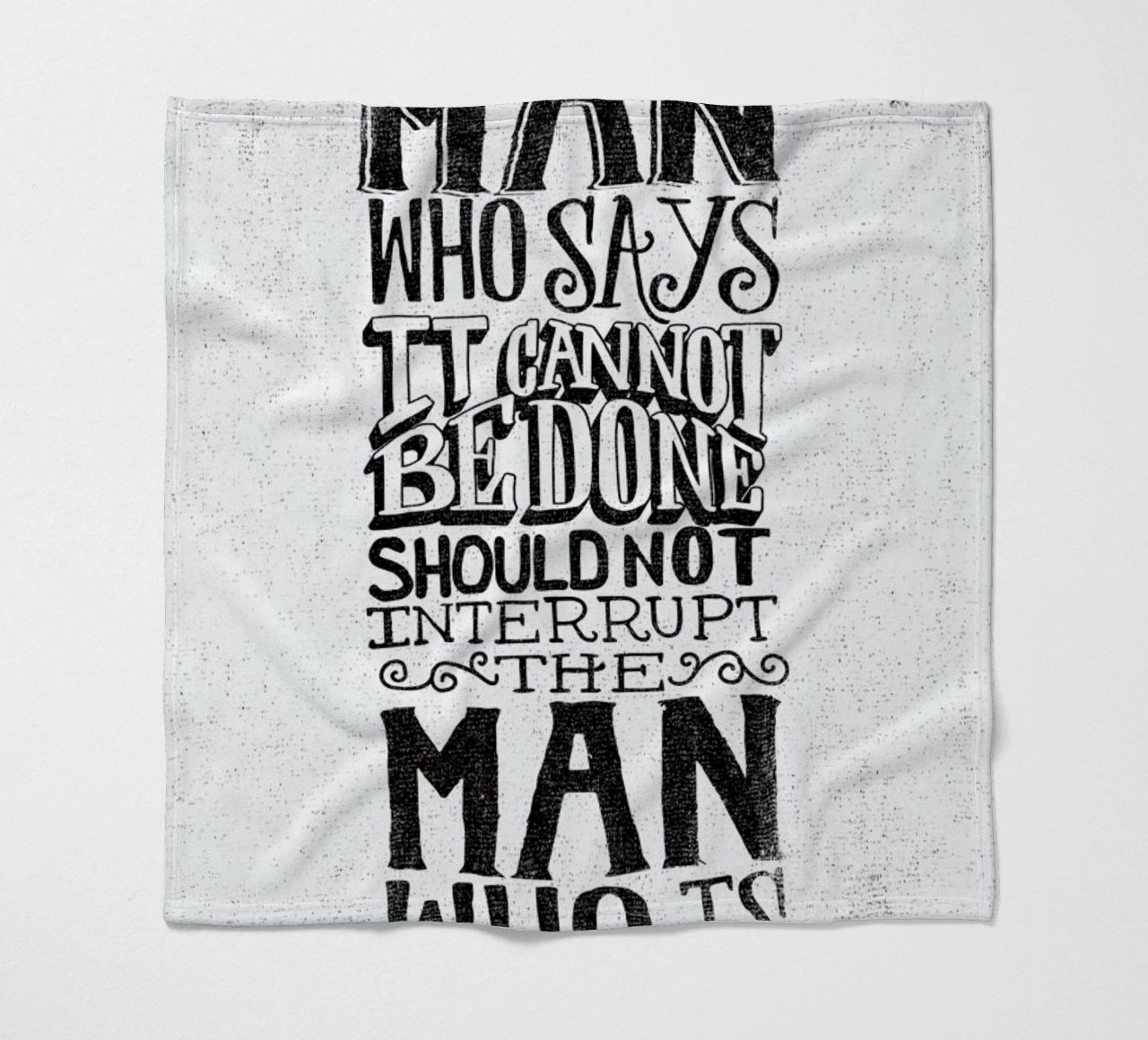 A man who says it cannot be done coperta in pile da Matthew Taylor Wilson