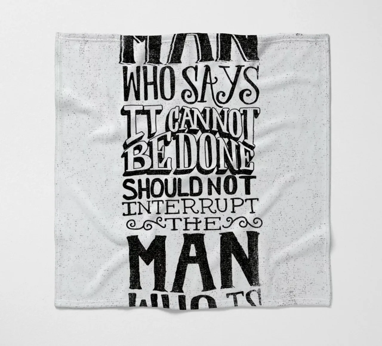 A man who says it cannot be done coperta in pile da Matthew Taylor Wilson