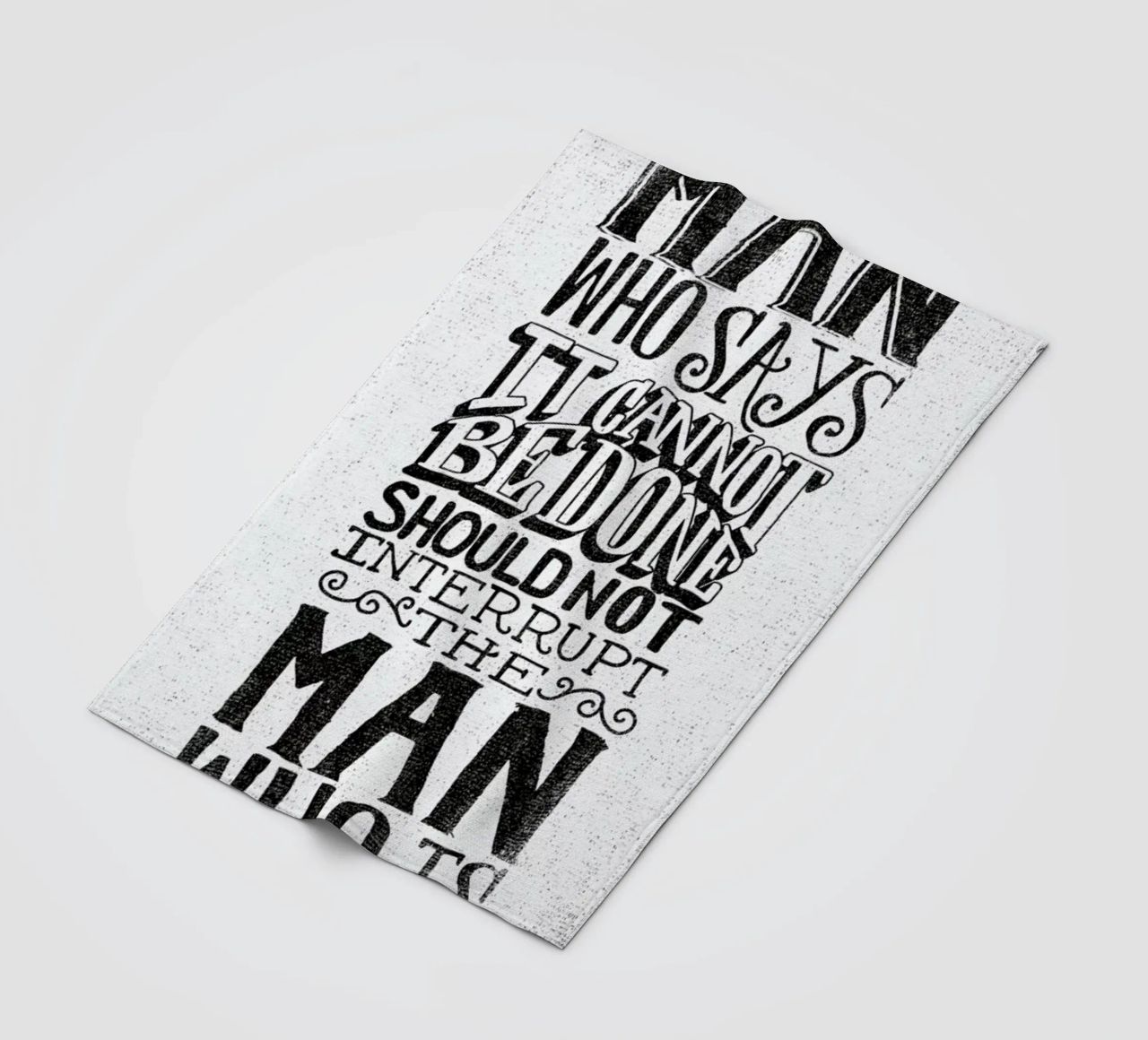 A man who says it cannot be done coperta in pile da Matthew Taylor Wilson