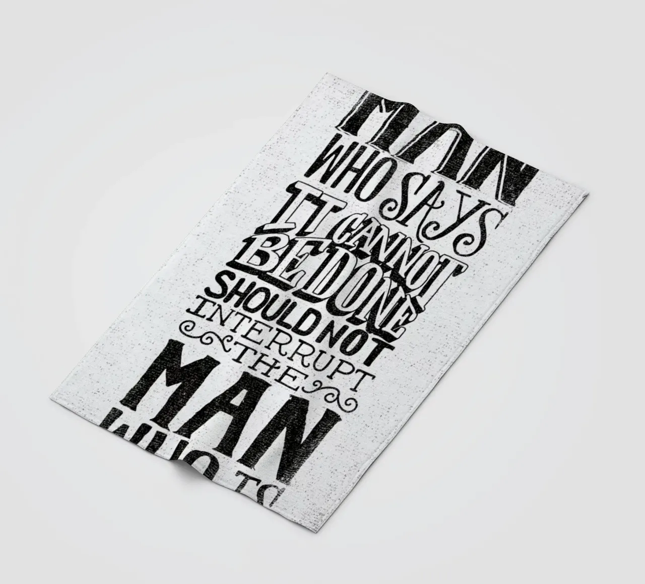 A man who says it cannot be done coperta in pile da Matthew Taylor Wilson