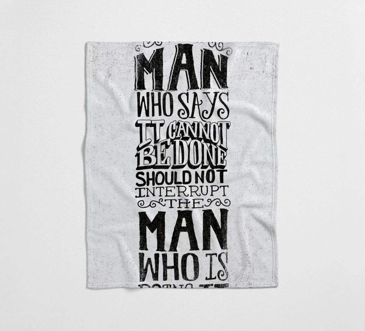 A man who says it cannot be done coperta in pile da Matthew Taylor Wilson