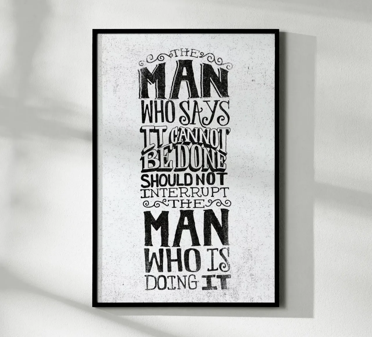 A man who says it cannot be done carta hahnemühle da Matthew Taylor Wilson