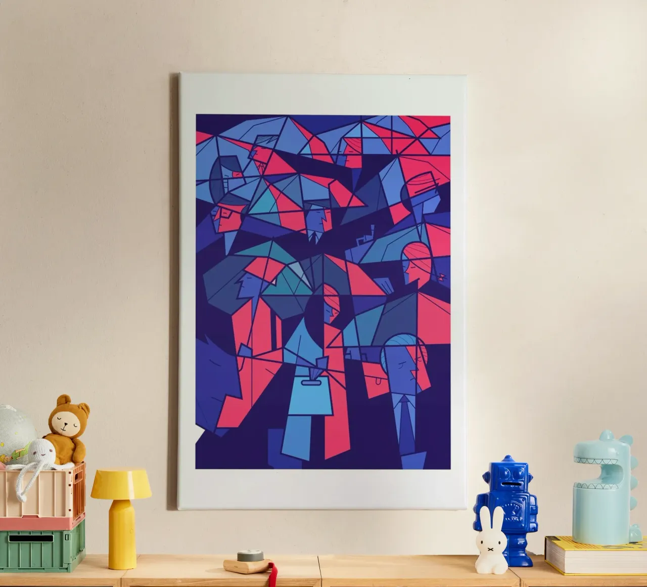 Tokyo Frames Rain tela da Ale Giorgini