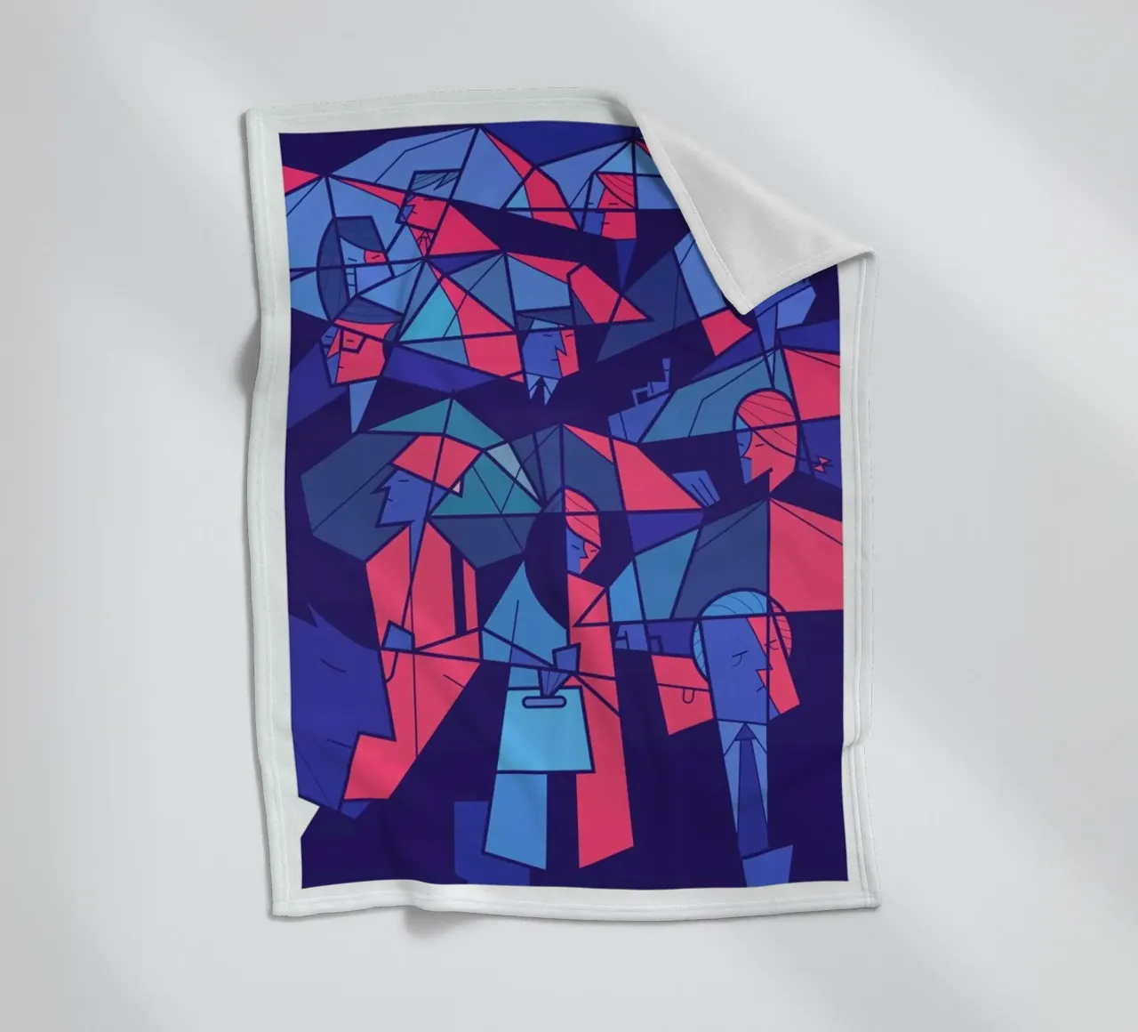 Tokyo Frames Rain Fleecedecke von Ale Giorgini