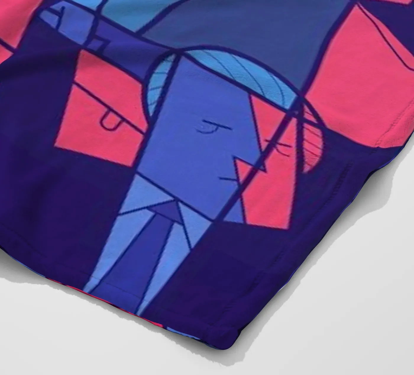 Tokyo Frames Rain fleece blanket by Ale Giorgini