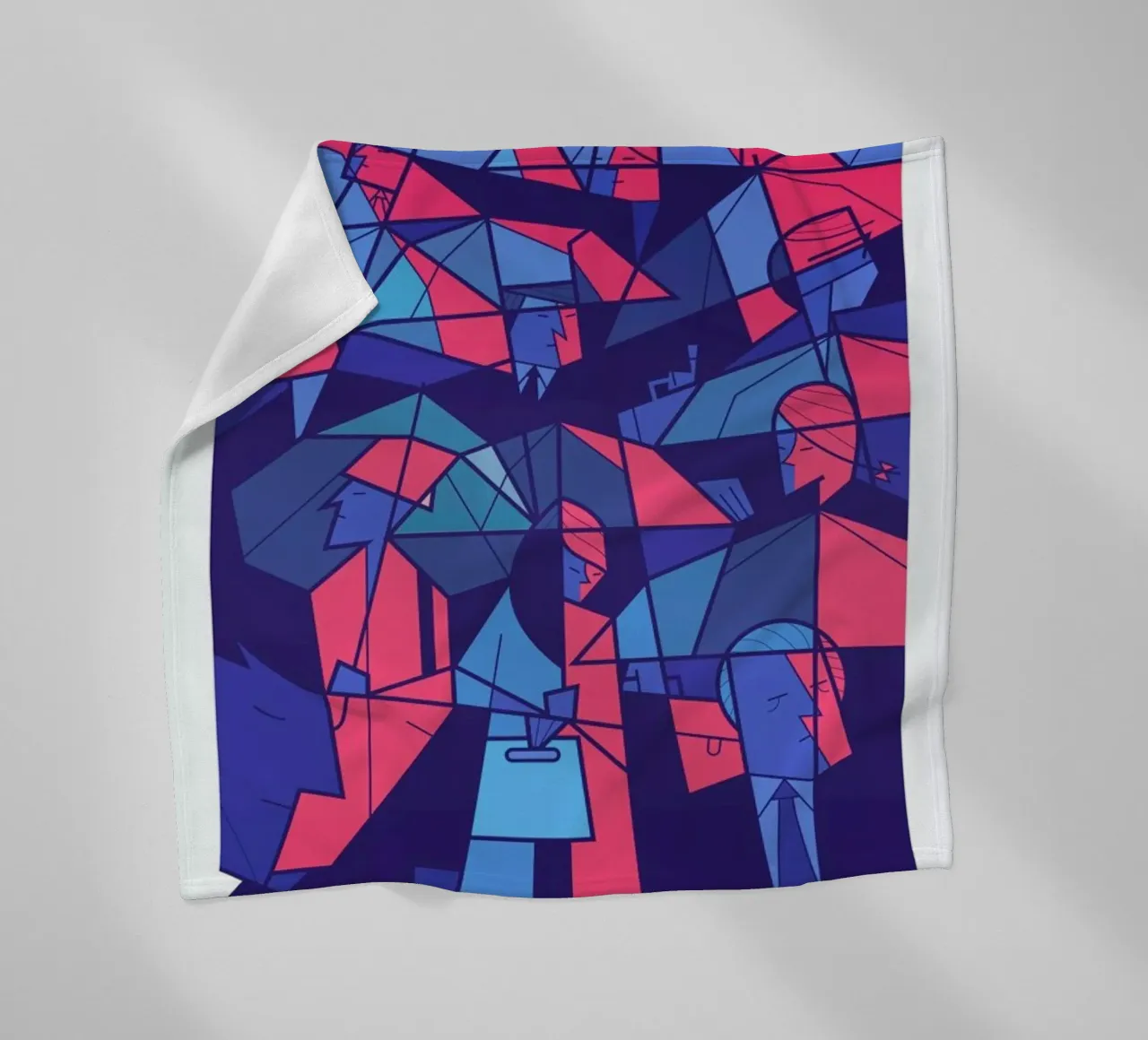 Tokyo Frames Rain Fleecedecke von Ale Giorgini