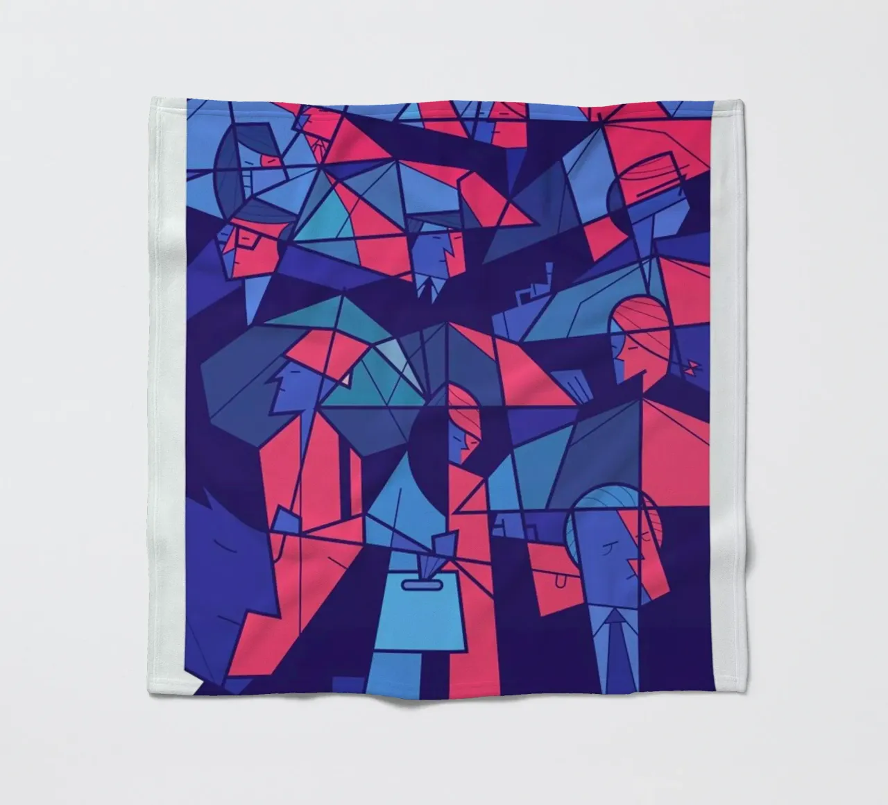 Tokyo Frames Rain Fleecedecke von Ale Giorgini