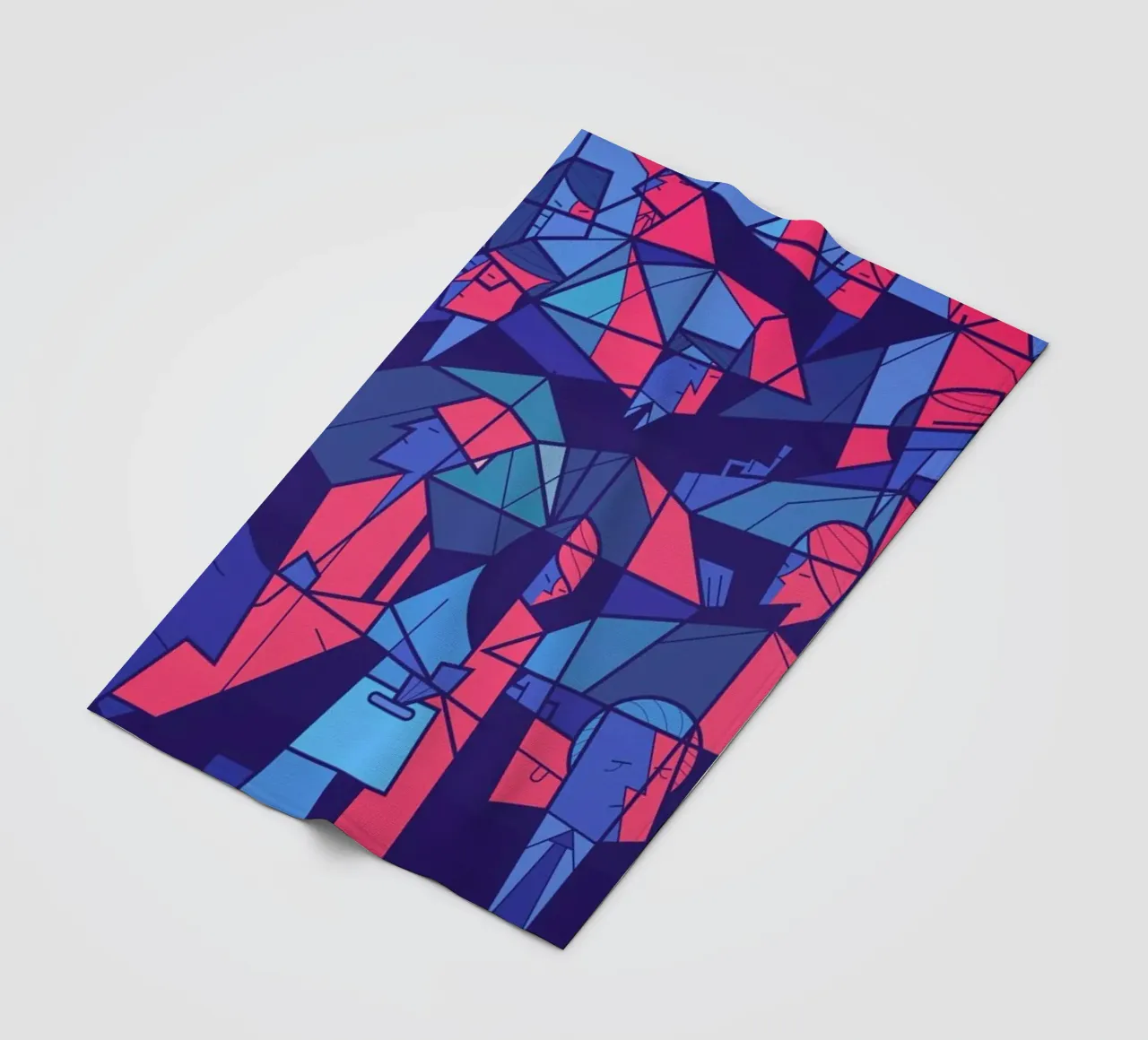 Tokyo Frames Rain Fleecedecke von Ale Giorgini