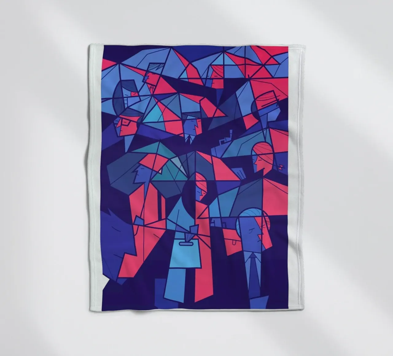 Tokyo Frames Rain Fleecedecke von Ale Giorgini
