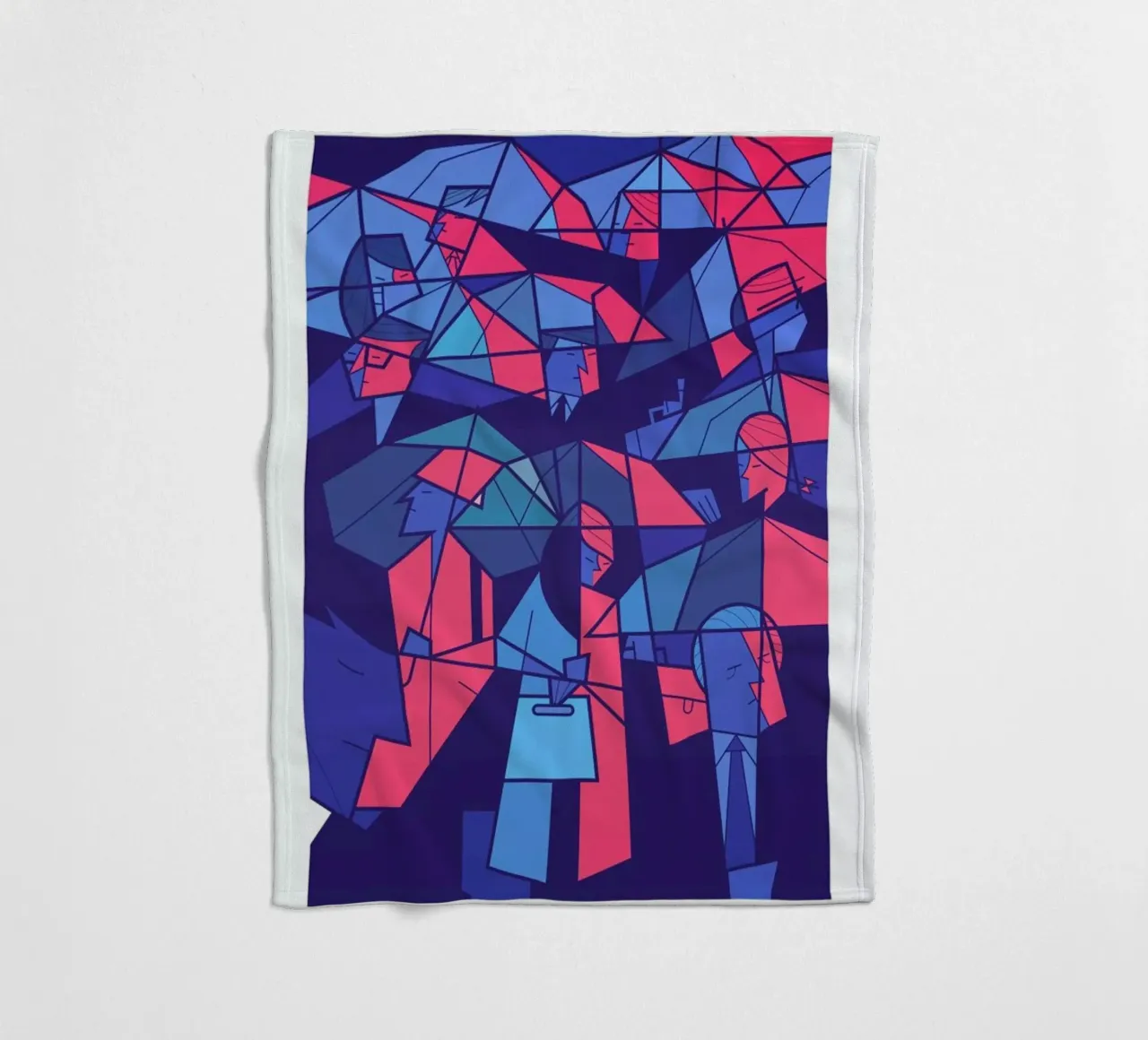 Tokyo Frames Rain Fleecedecke von Ale Giorgini