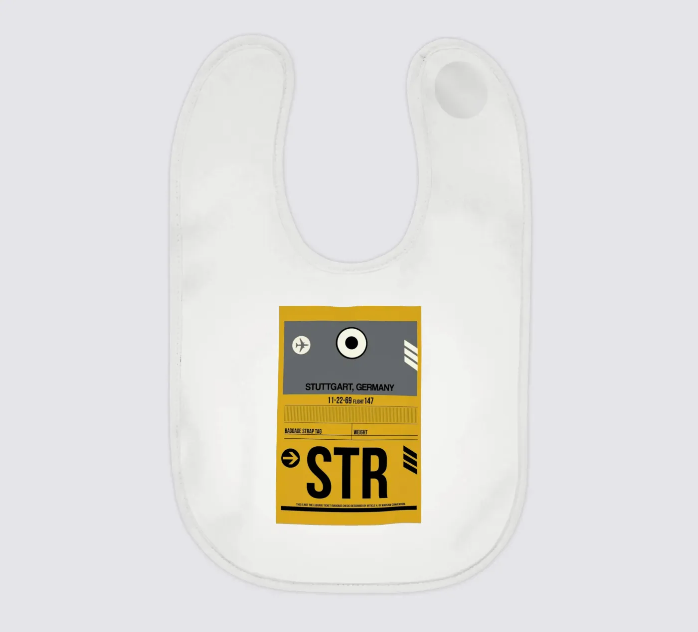 STR - Stuttgart baby bib by Naxart