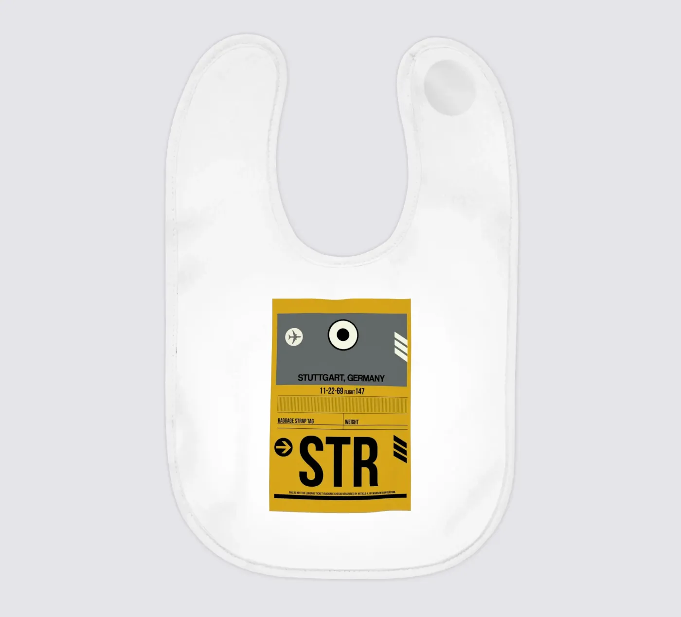 STR - Stuttgart baby bib by Naxart