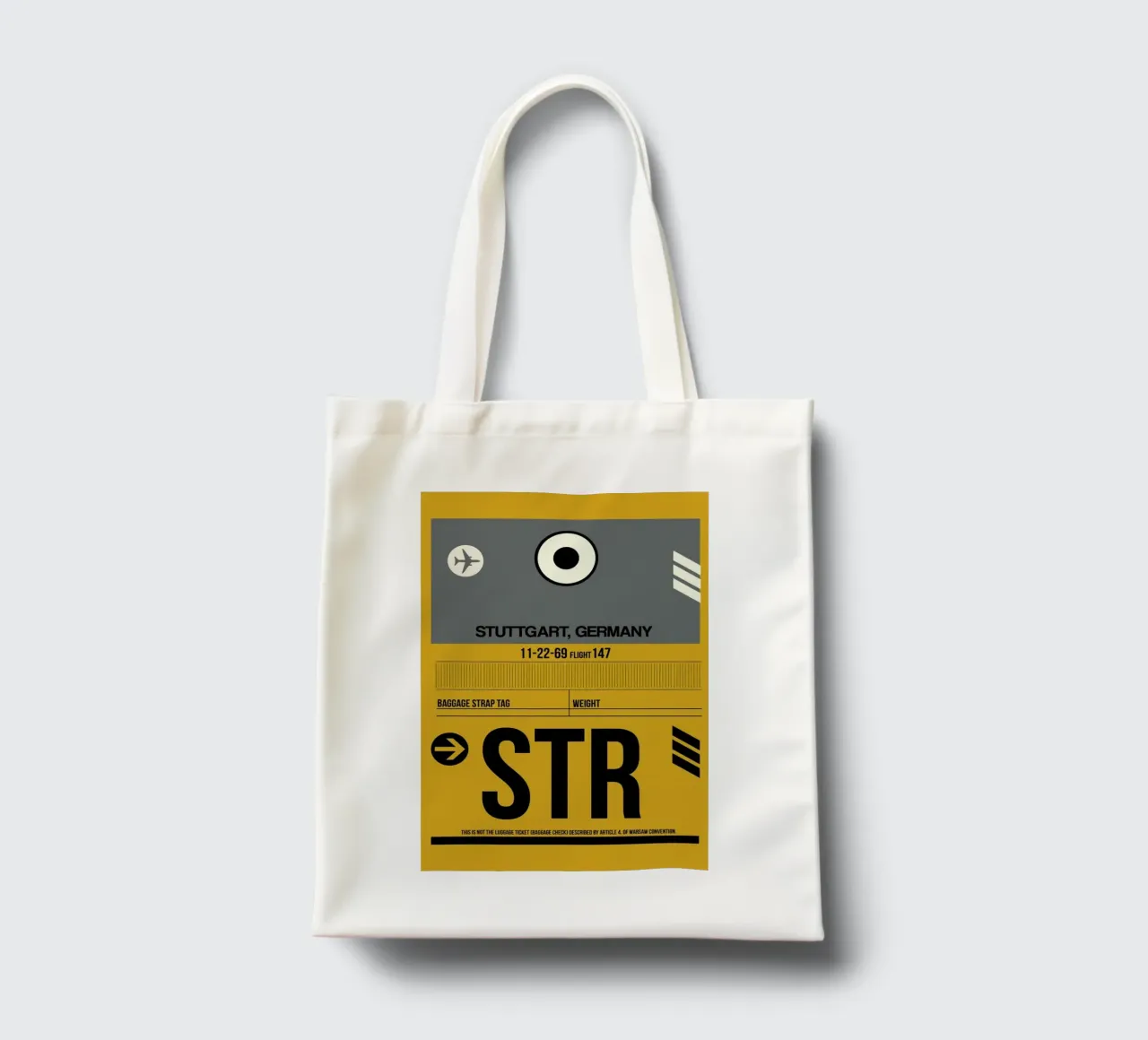 STR - Stuttgart borsa in juta da Naxart