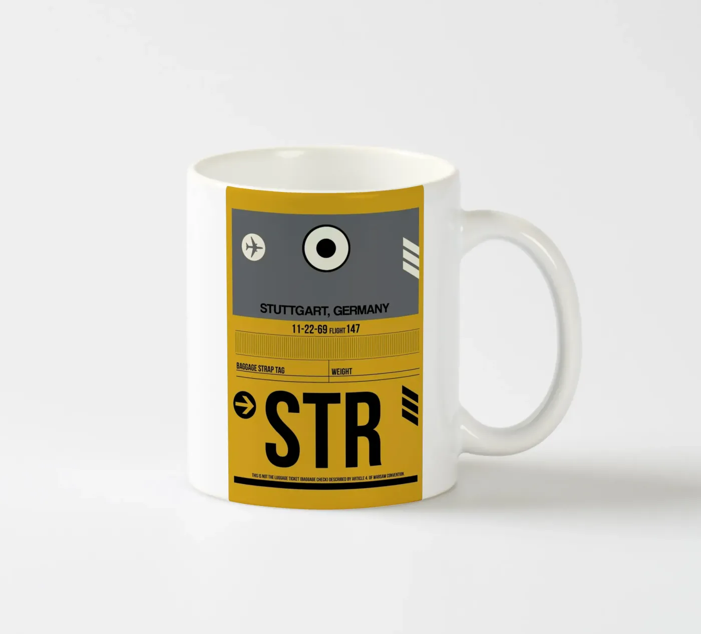 STR - Stuttgart ceramic mug by Naxart