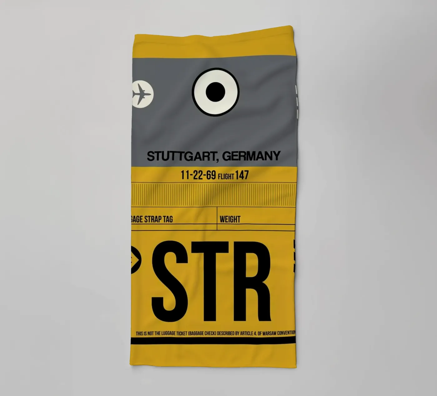 STR - Stuttgart badhanddoek van Naxart