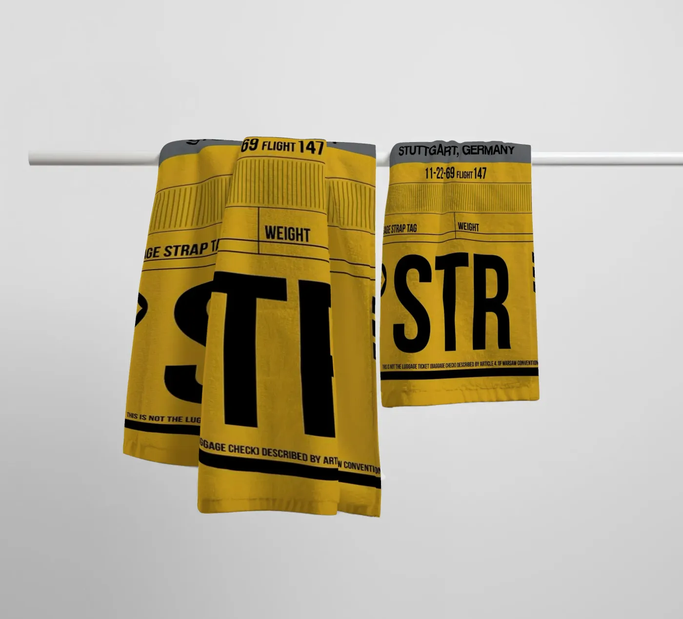 STR - Stuttgart badhanddoek van Naxart