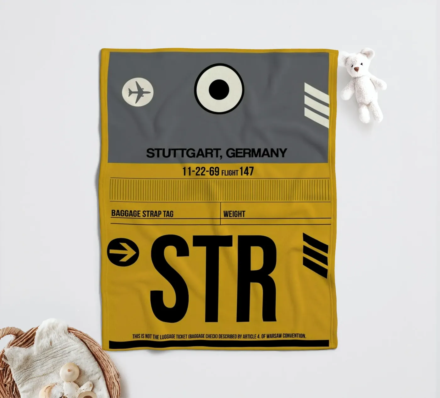 STR - Stuttgart Fleecedecke von Naxart