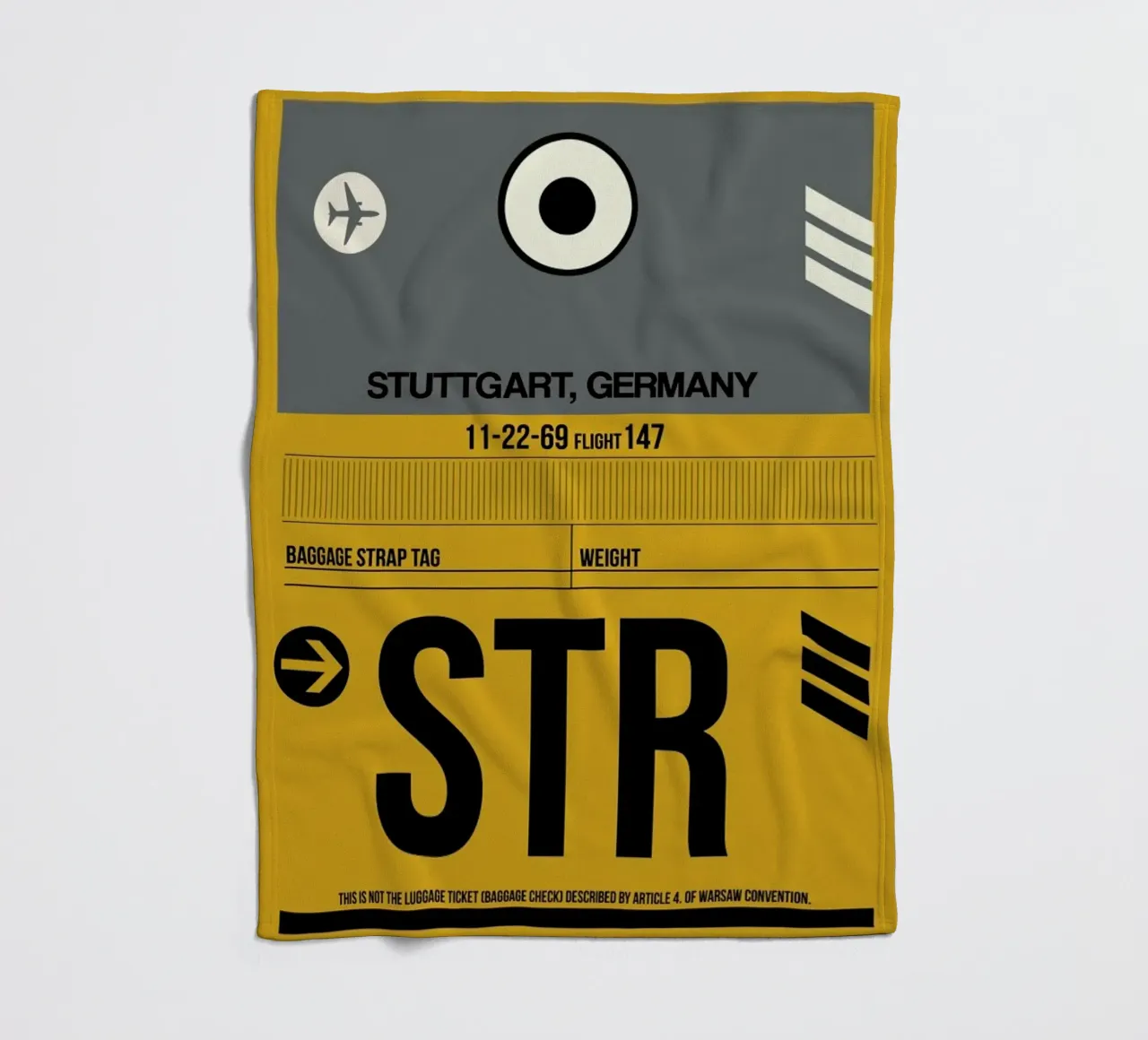 STR - Stuttgart coperta in pile da Naxart