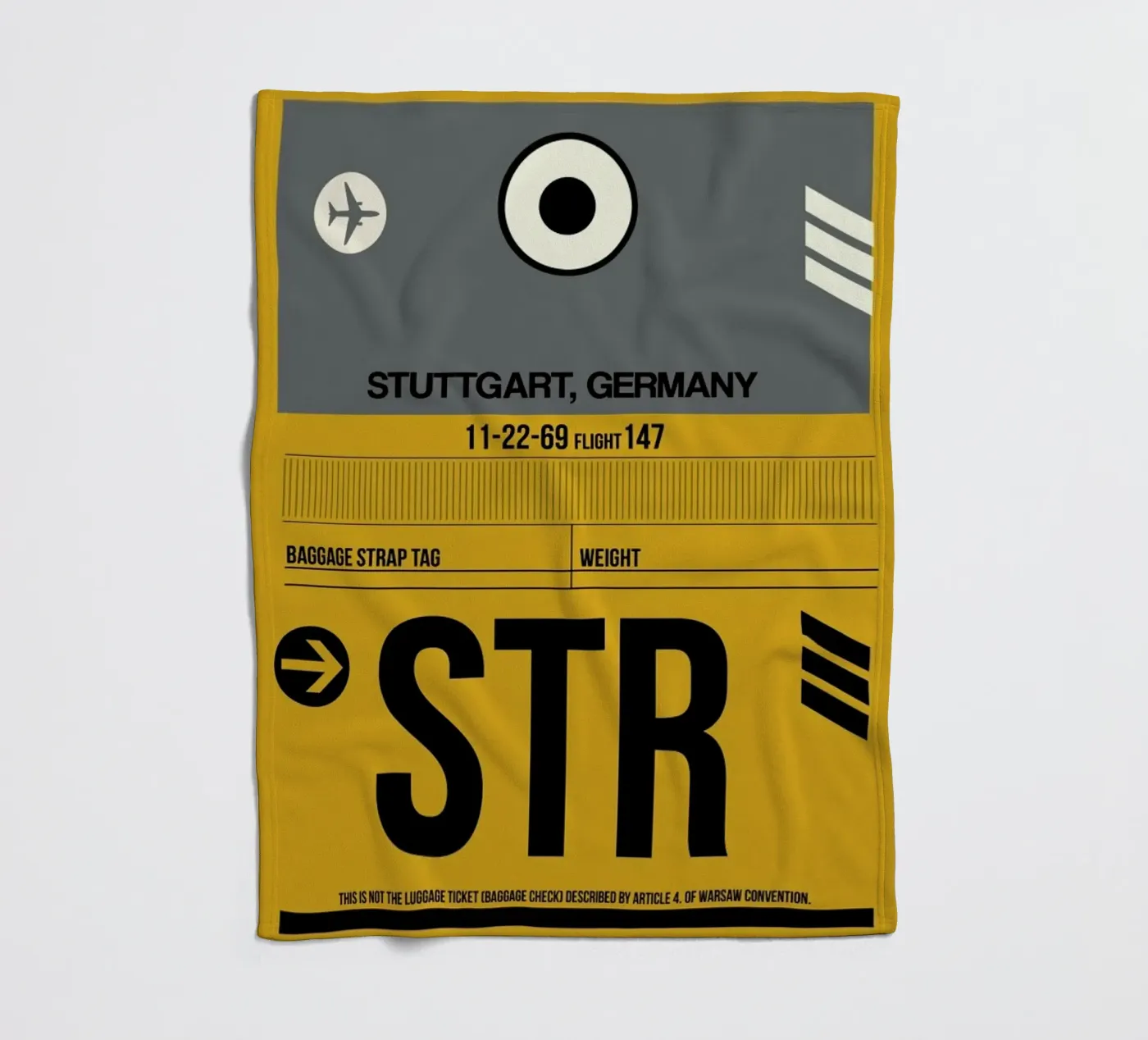 STR - Stuttgart Fleecedecke von Naxart