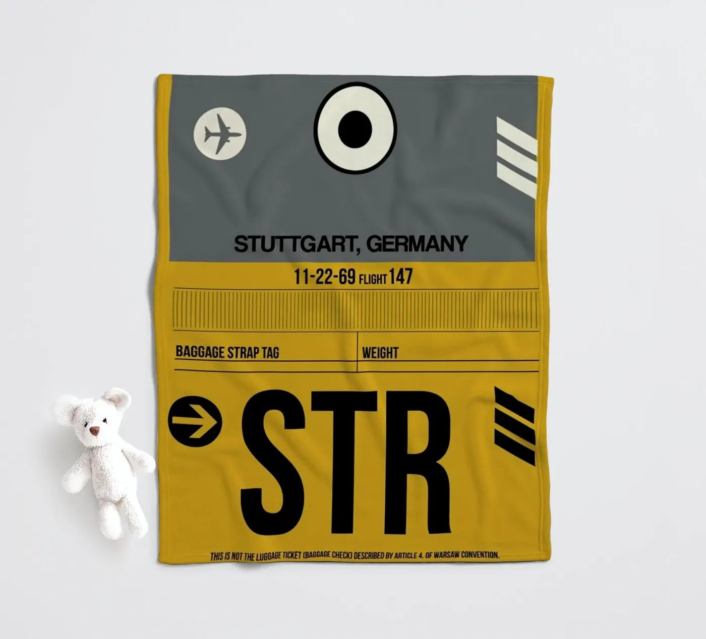STR - Stuttgart Fleecedecke von Naxart