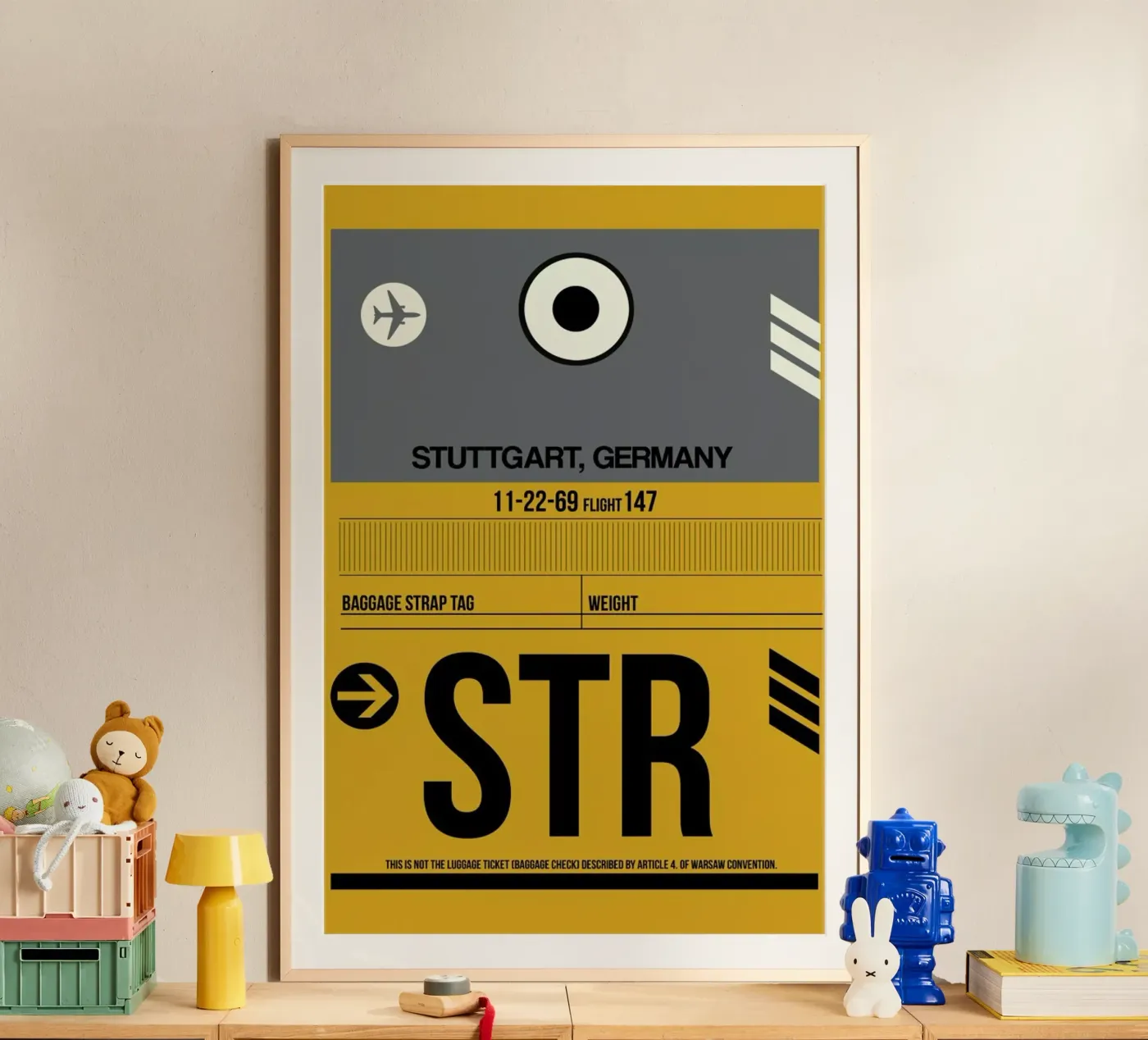 STR - Stuttgart poster by Naxart
