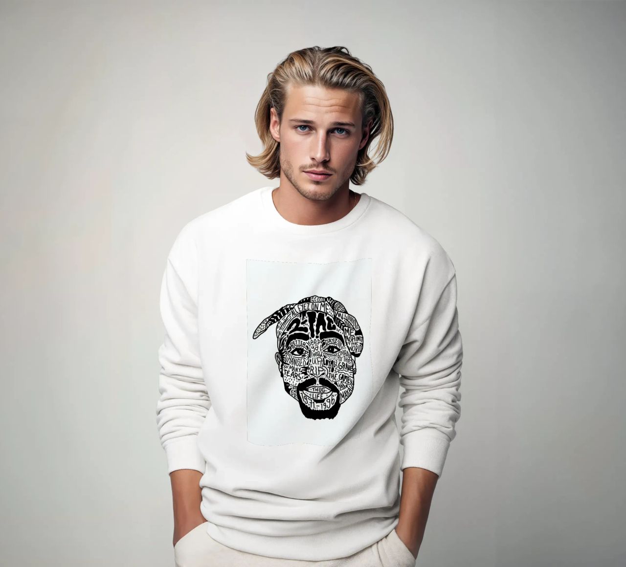 Tupac sudadera de Nick Cocozza