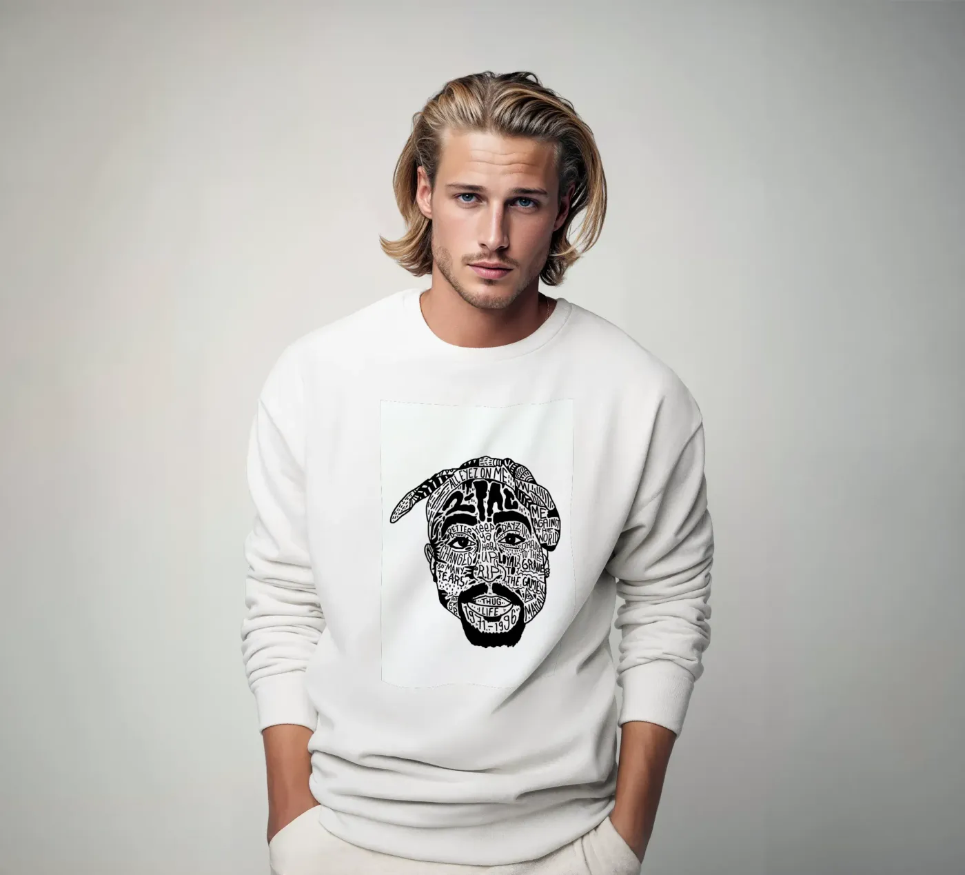 Tupac felpa da Nick Cocozza