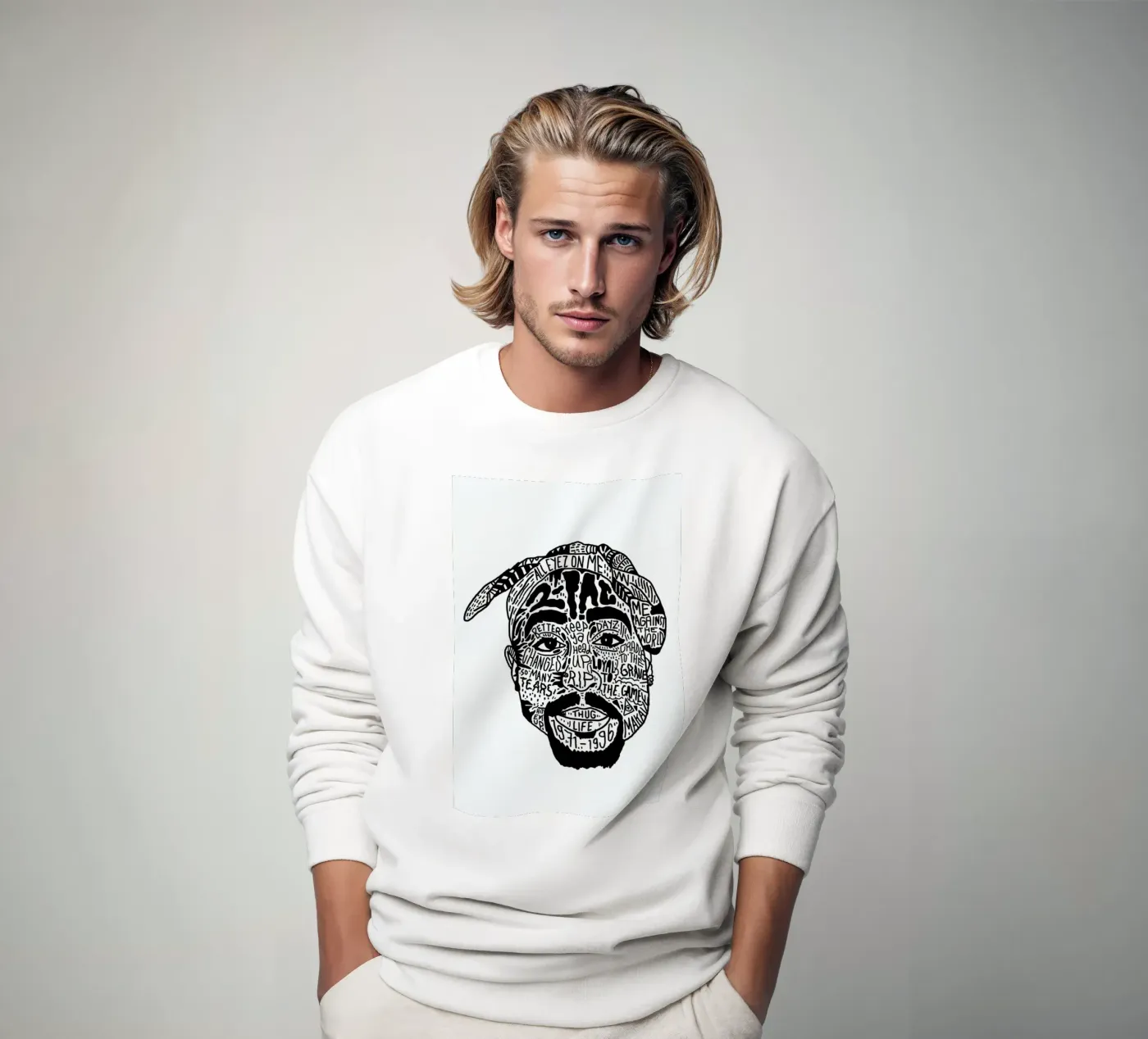 Tupac felpa da Nick Cocozza
