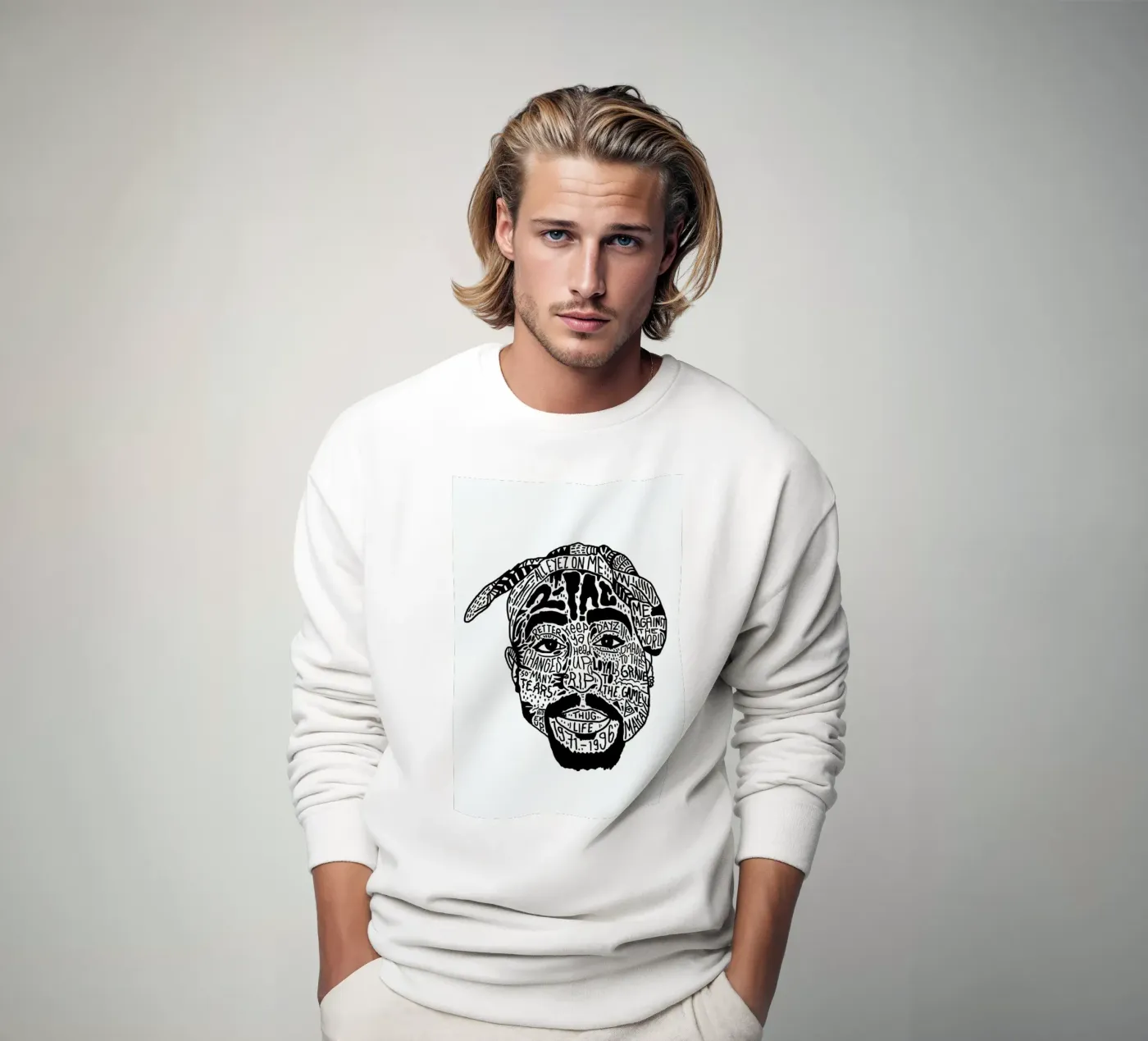 Tupac felpa da Nick Cocozza