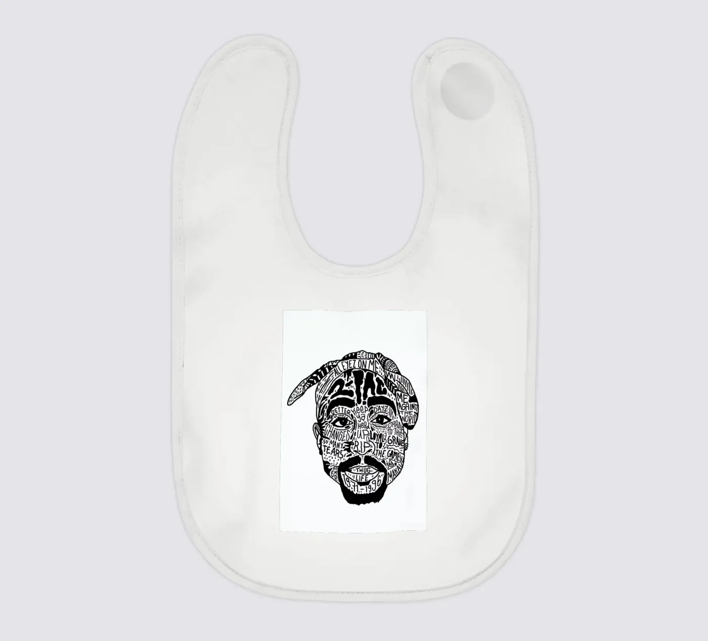 Tupac Babylätzchen von Nick Cocozza