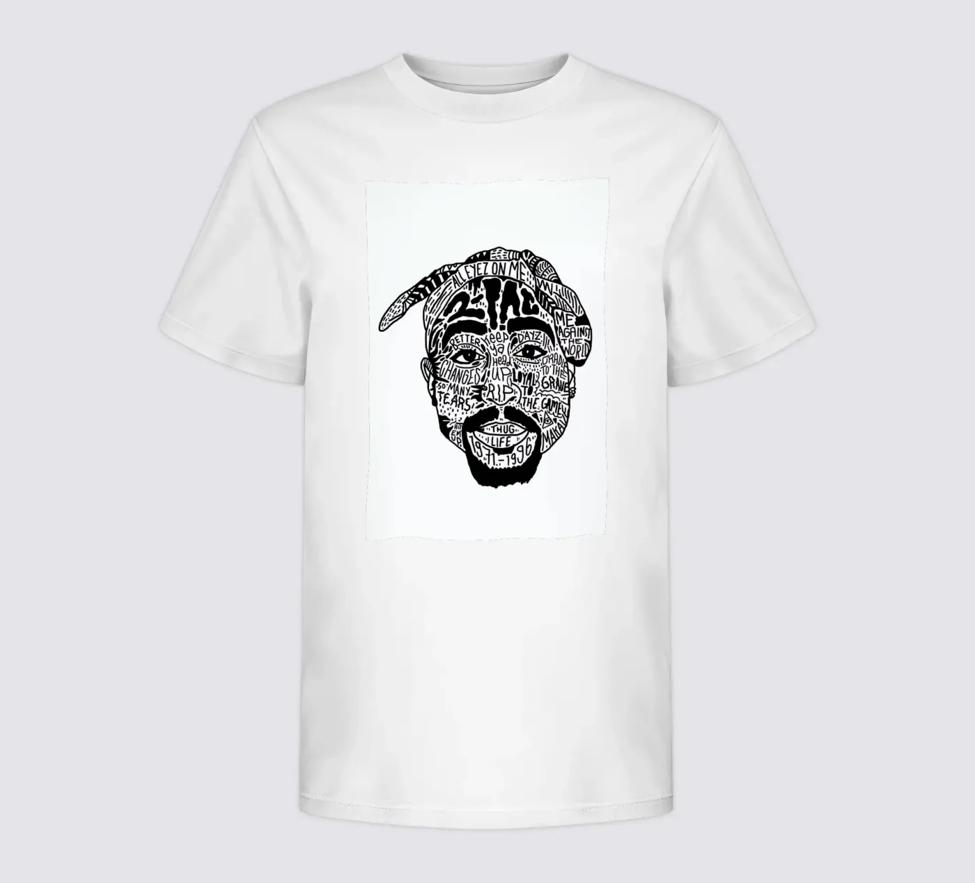 Tupac Kinder T-Shirt von Nick Cocozza