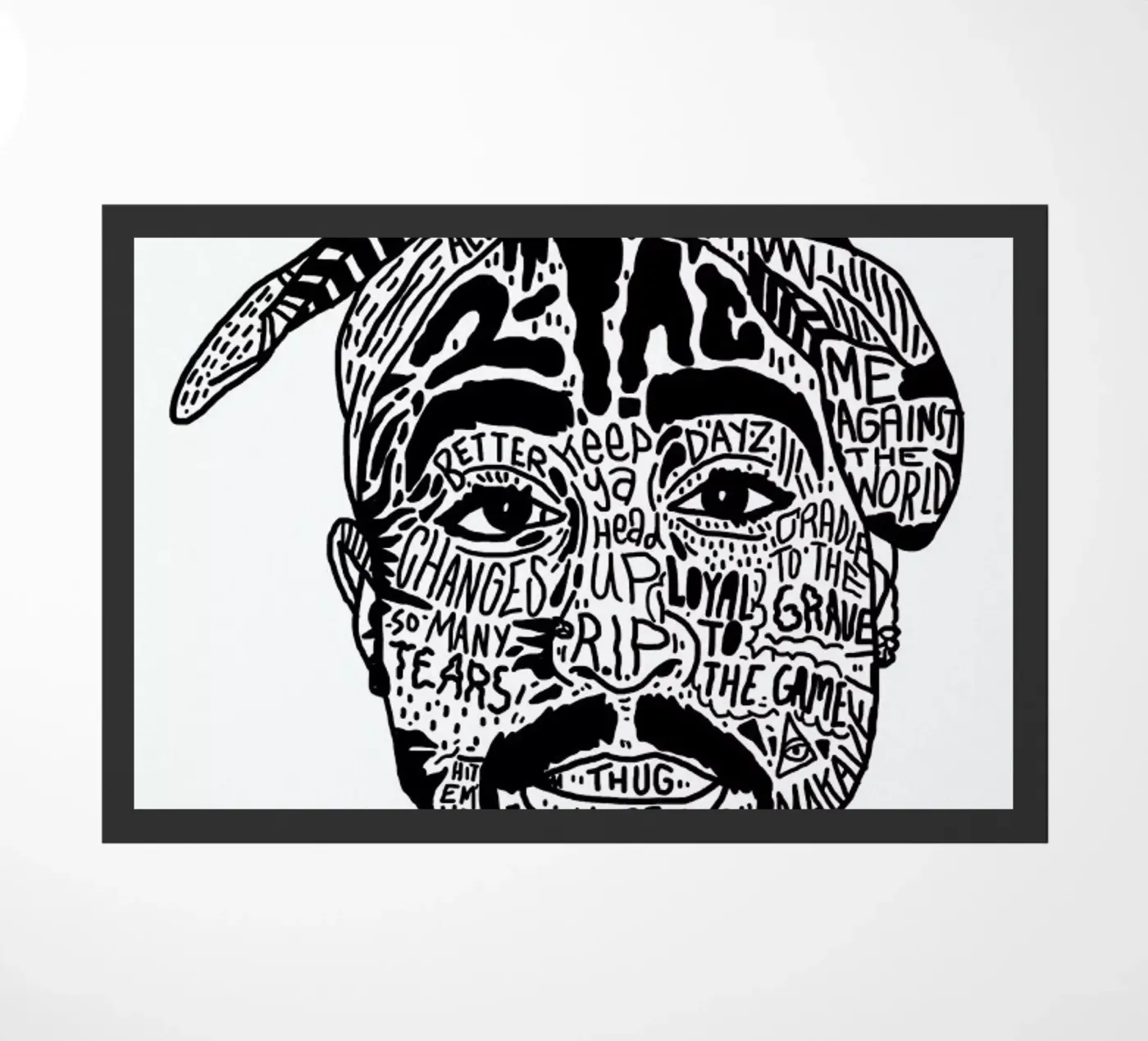 Tupac deurmat van Nick Cocozza