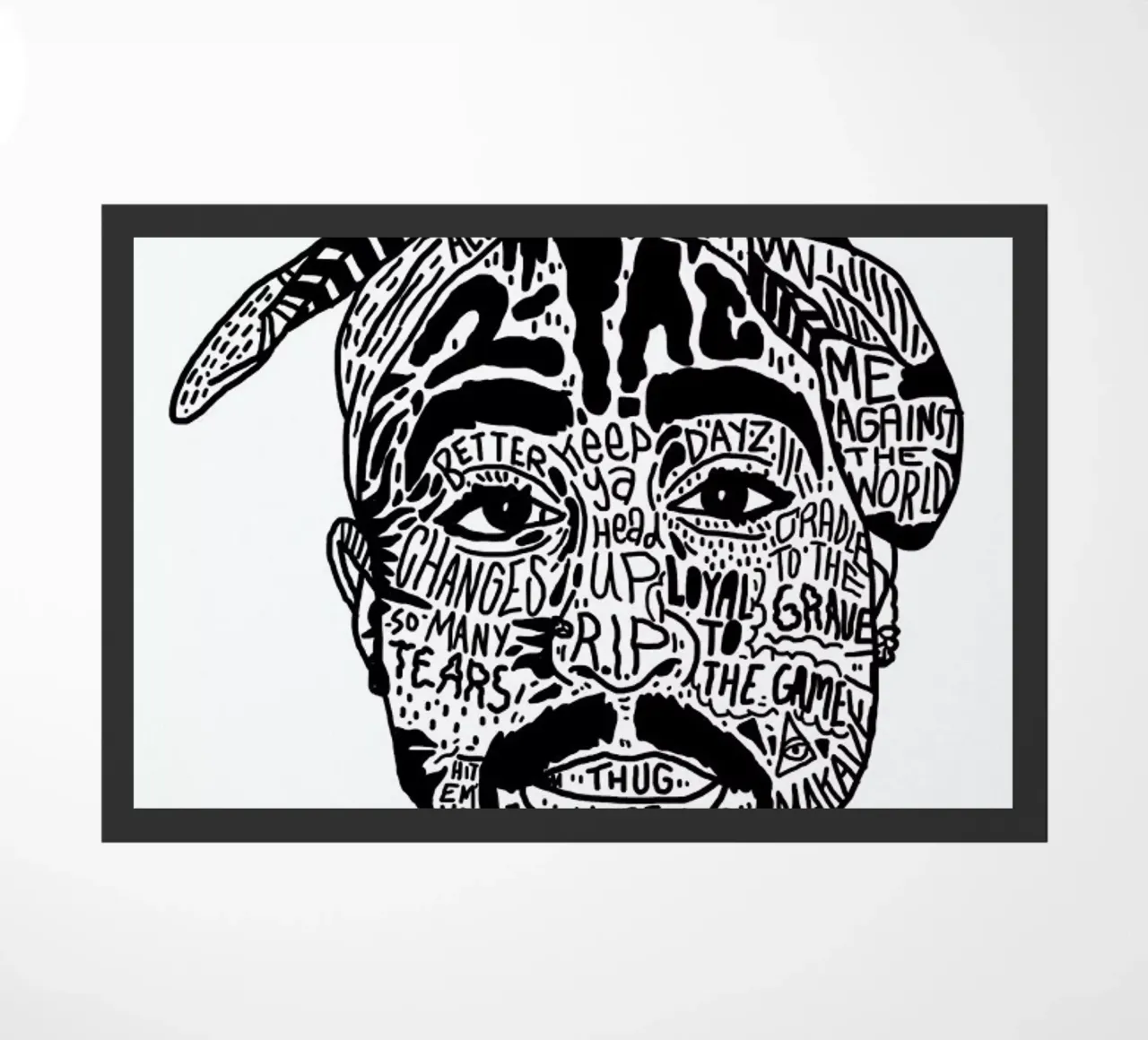 Tupac deurmat van Nick Cocozza