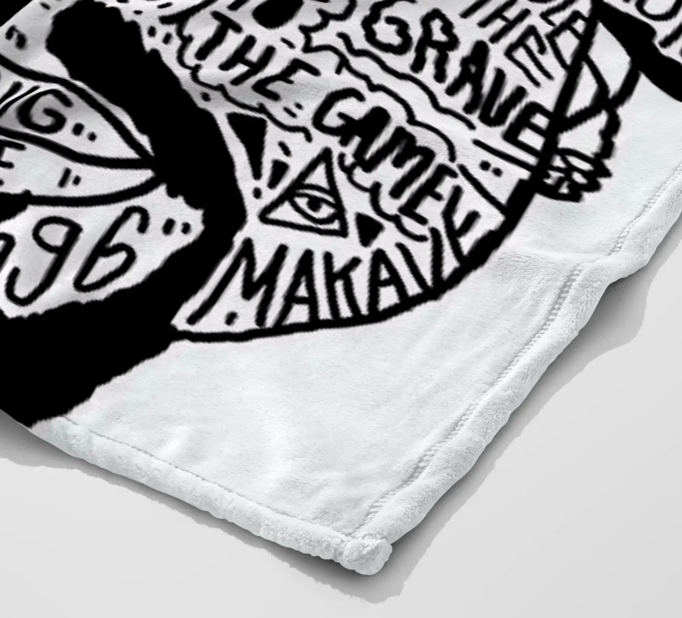 Tupac Fleecedecke von Nick Cocozza