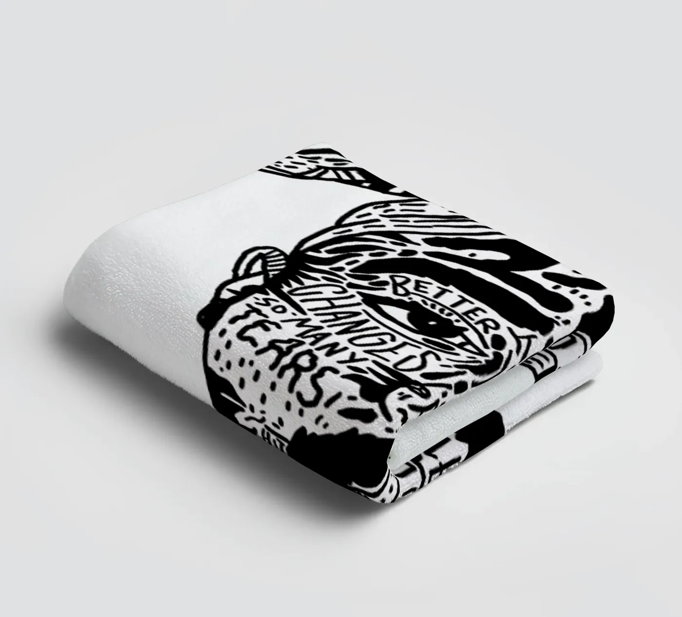 Tupac towel by Nick Cocozza