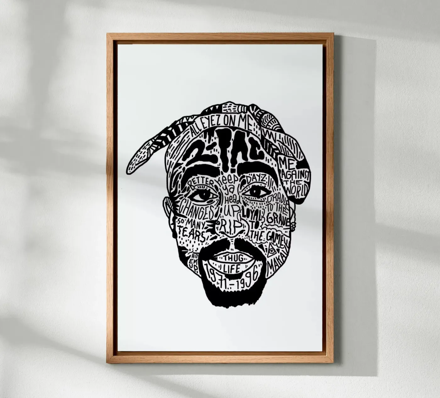 Tupac forex plate by Nick Cocozza