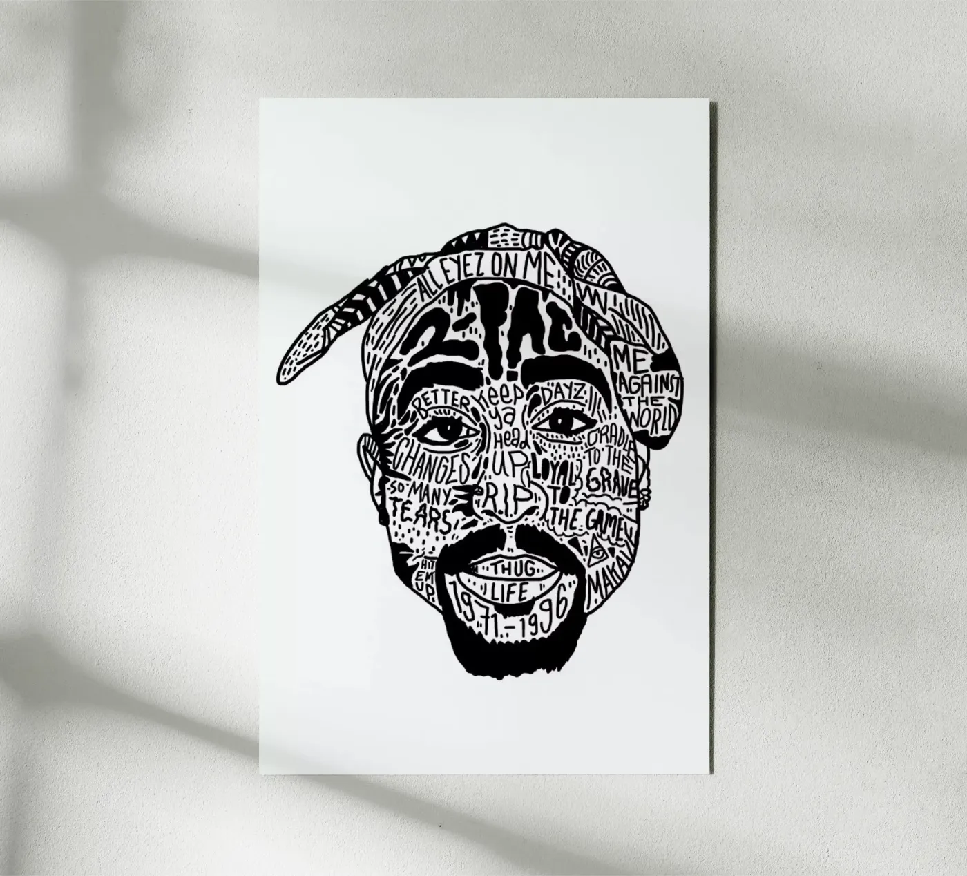 Tupac forex plate by Nick Cocozza