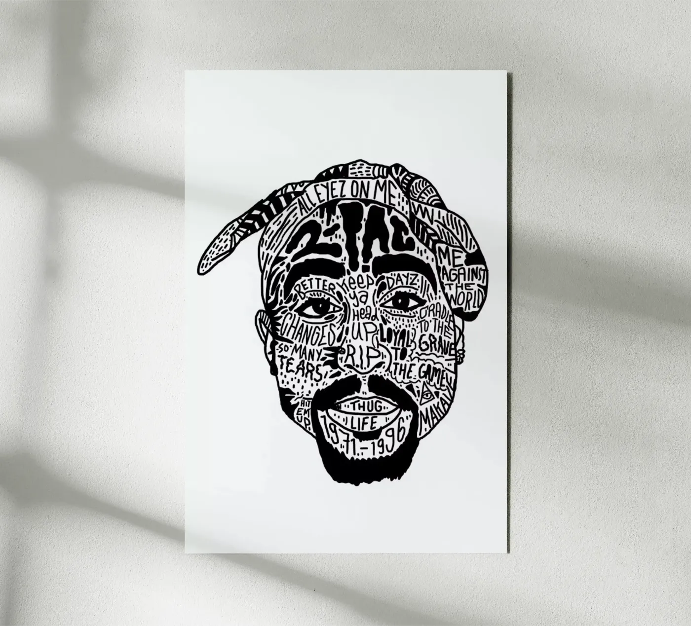 Tupac forex plate by Nick Cocozza