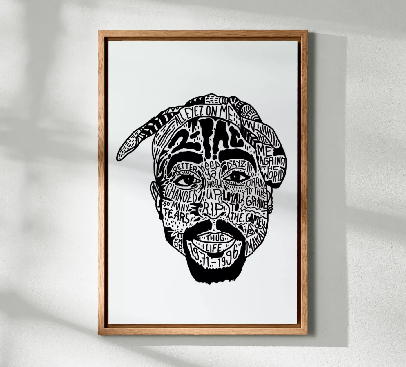 Tupac tela da Nick Cocozza