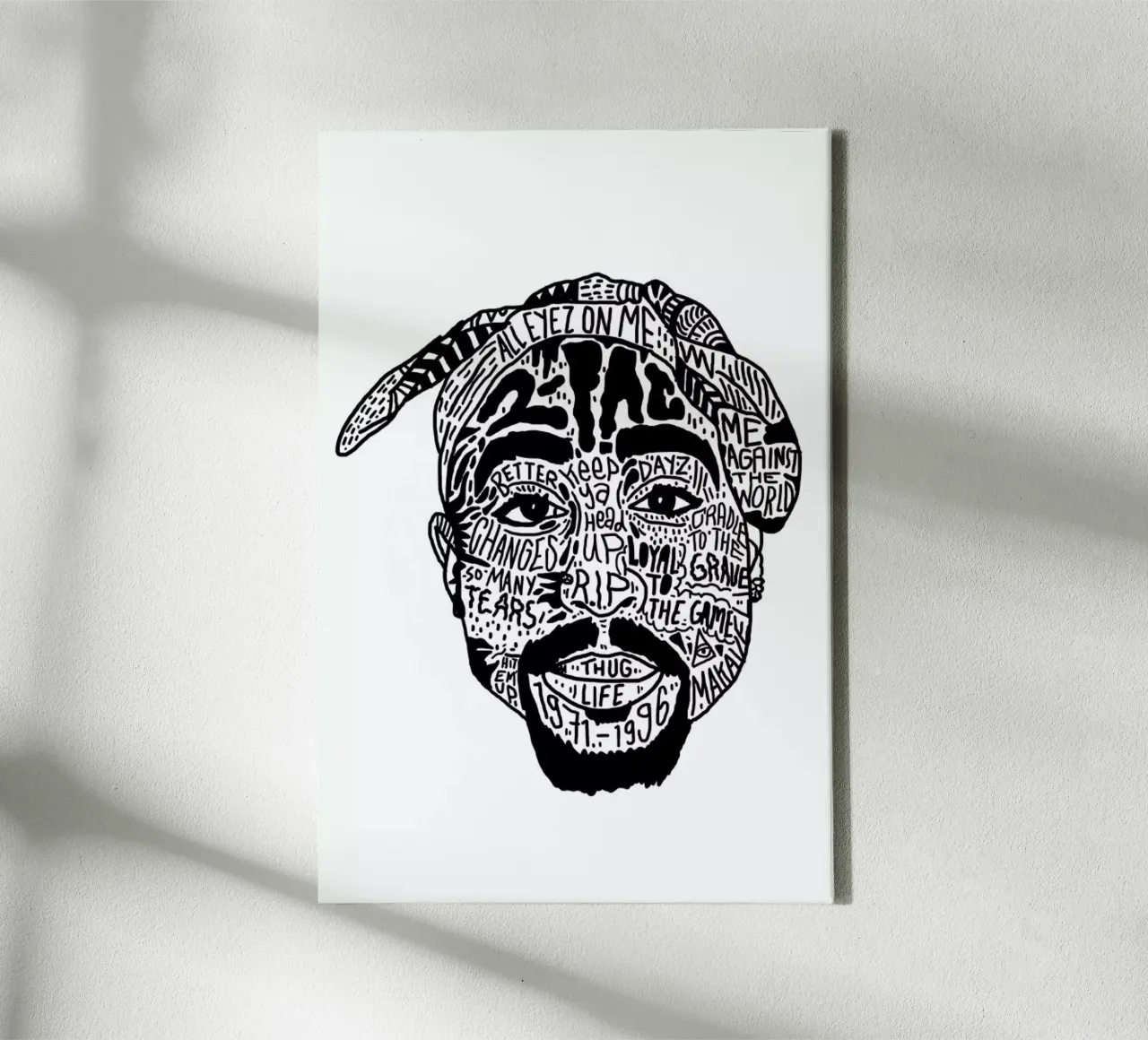 Tupac tela da Nick Cocozza