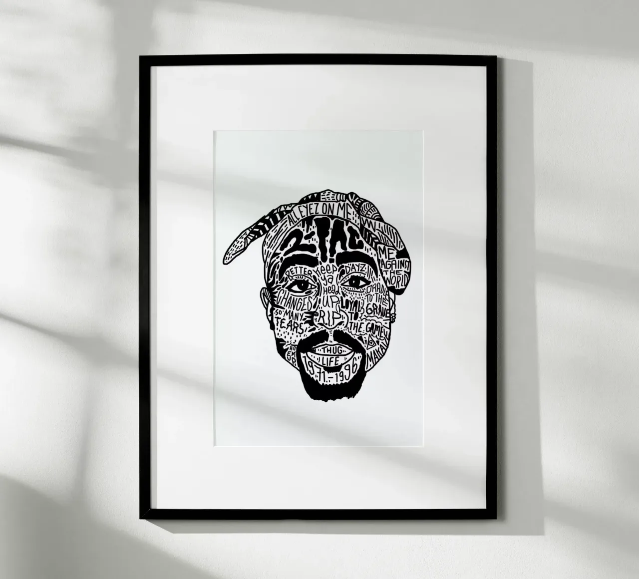 Tupac poster van Nick Cocozza