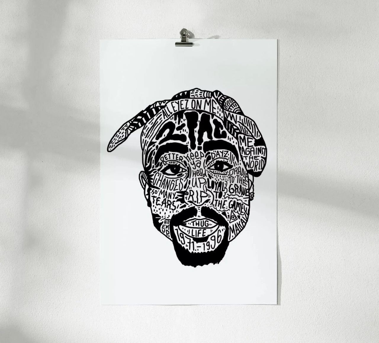 Tupac poster de Nick Cocozza