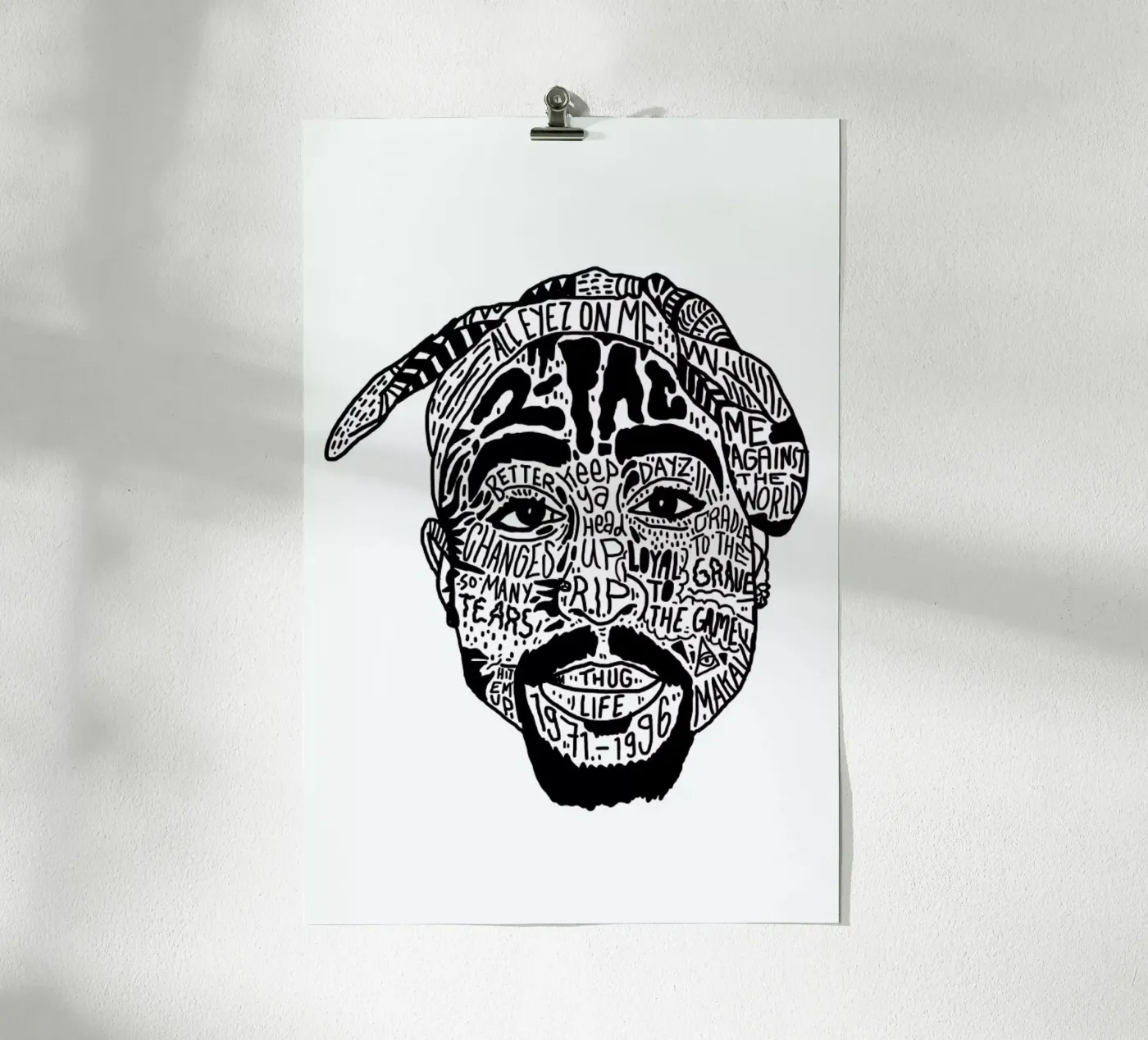 Tupac Poster von Nick Cocozza
