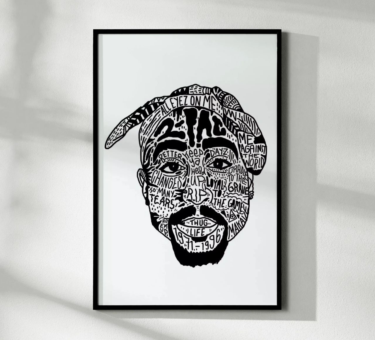 Tupac poster de Nick Cocozza