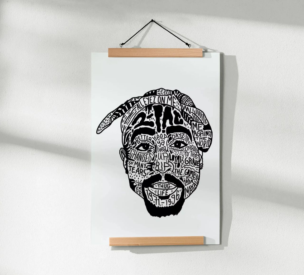 Tupac poster de Nick Cocozza