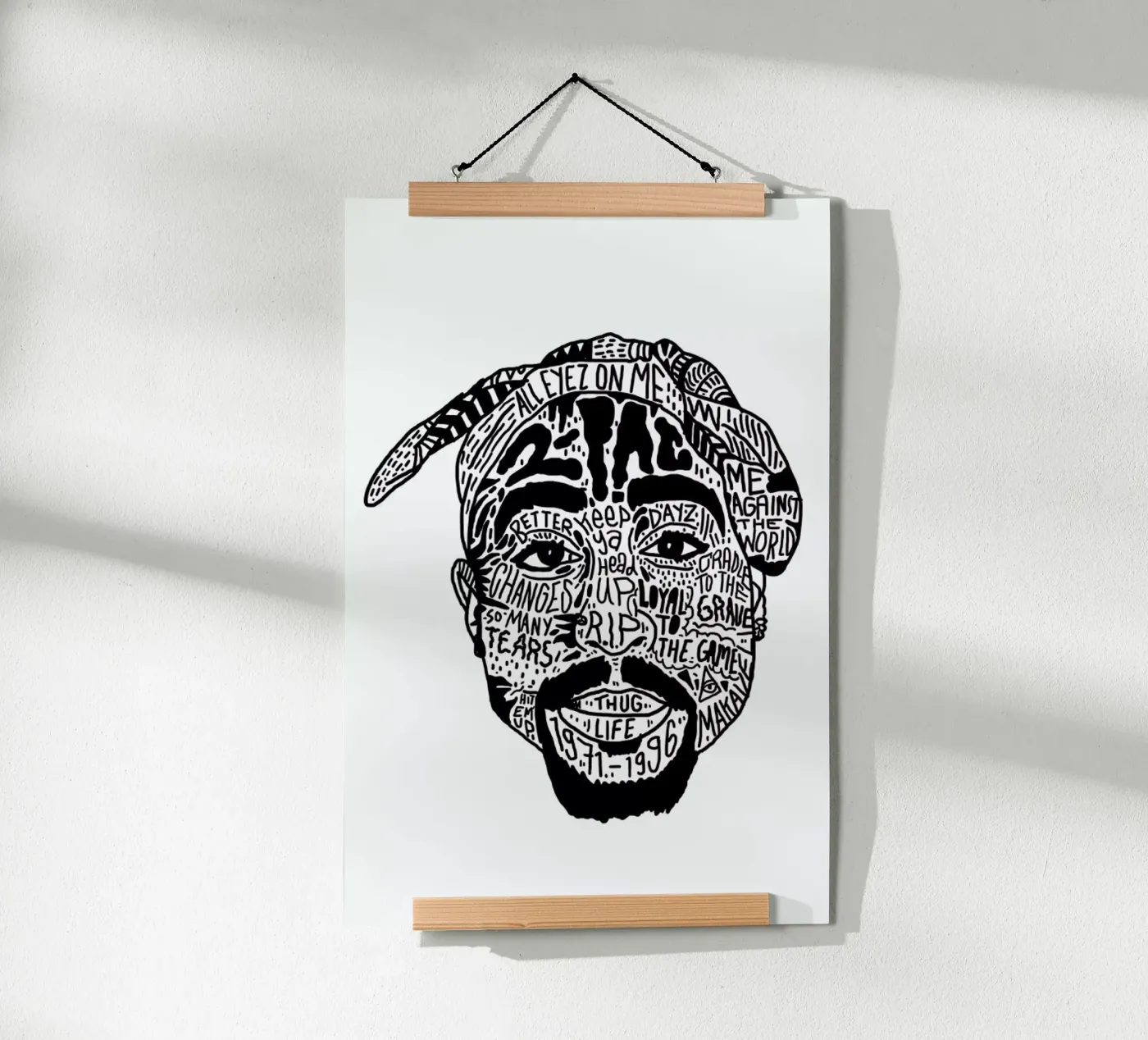 Tupac Poster von Nick Cocozza