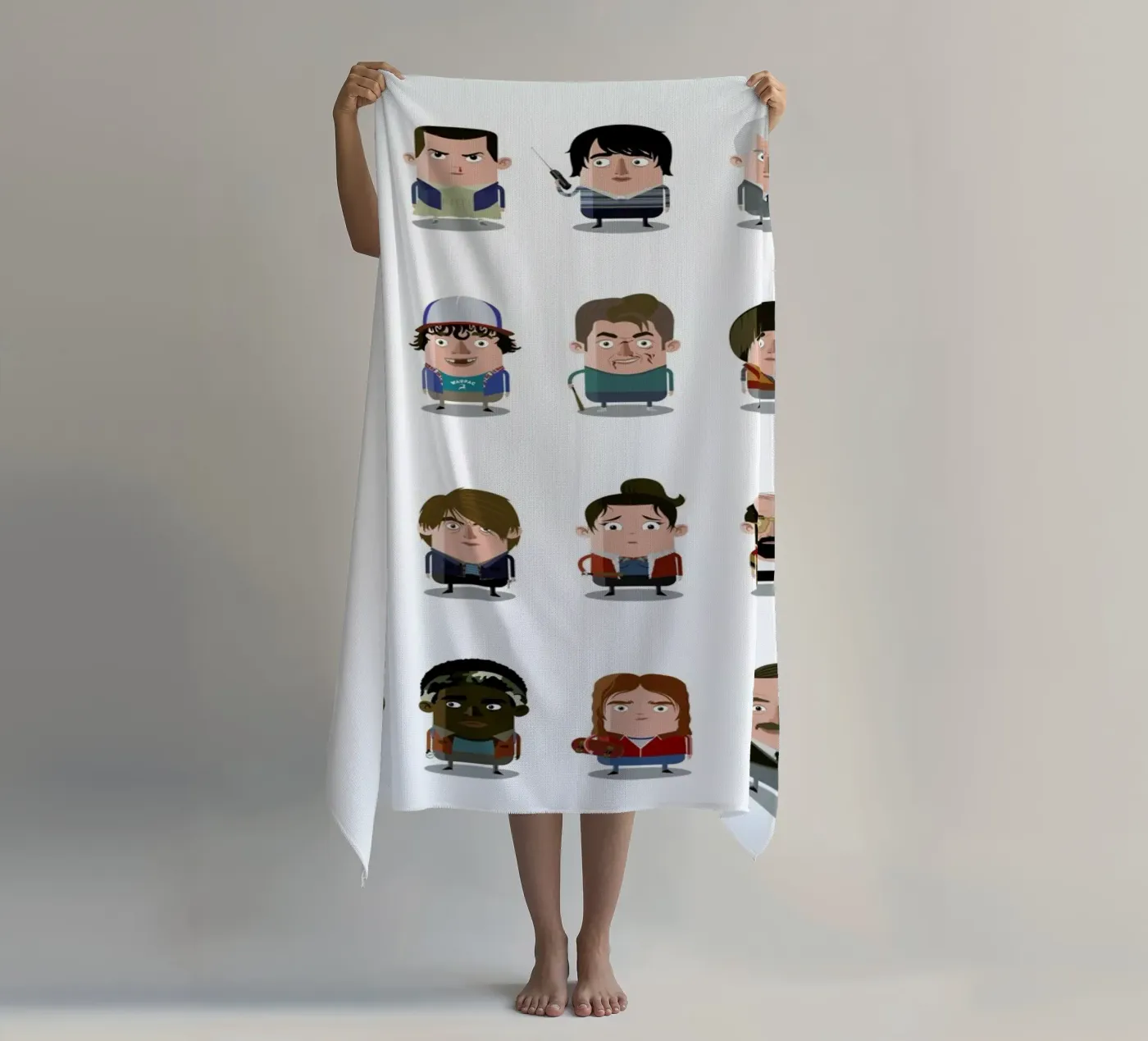 Stranger Things strandhanddoek van Ballooon