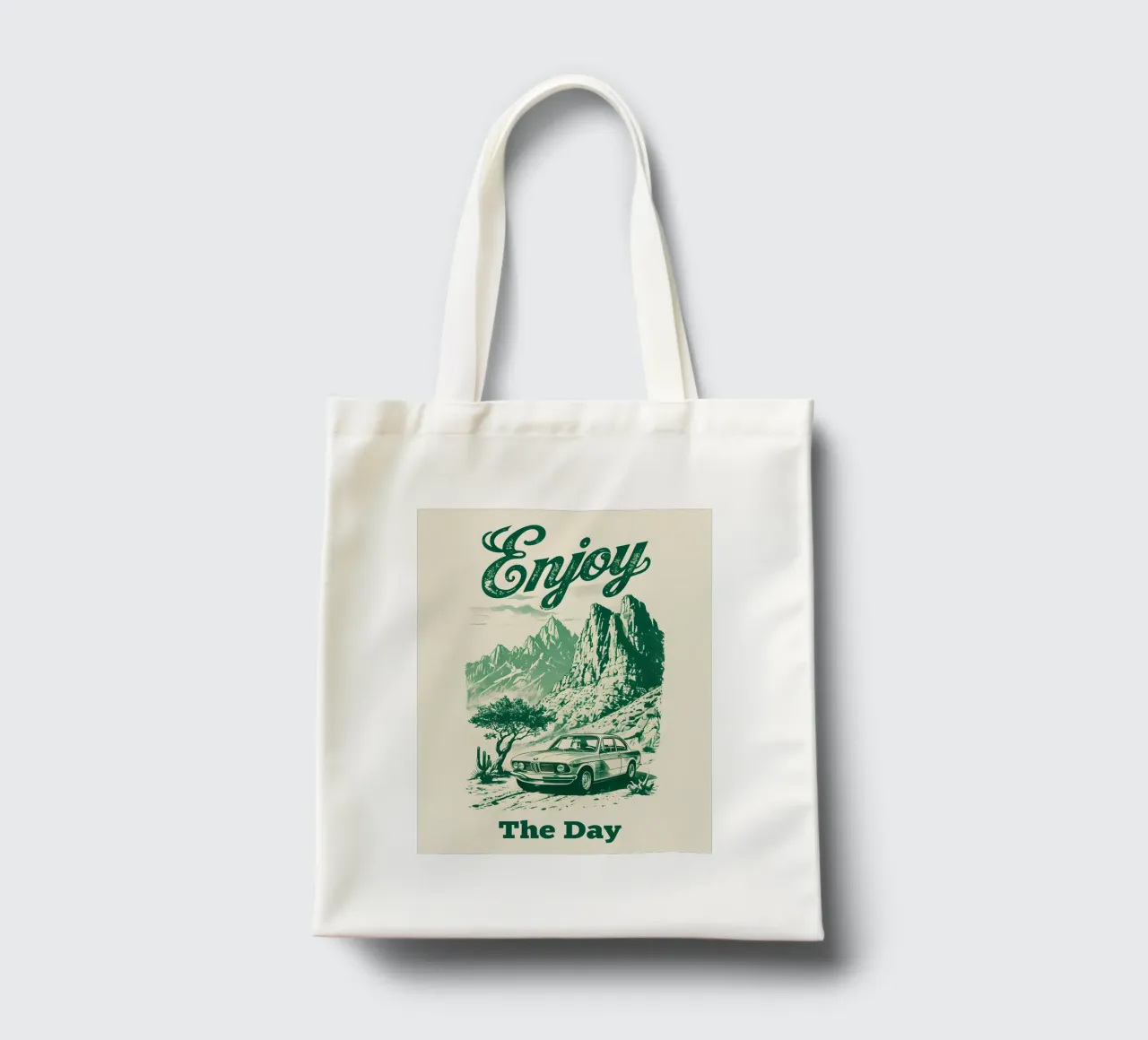 Godetevi la giornata Auto d'epoca retrò borsa in juta da RETRO VINTAGE EDITION