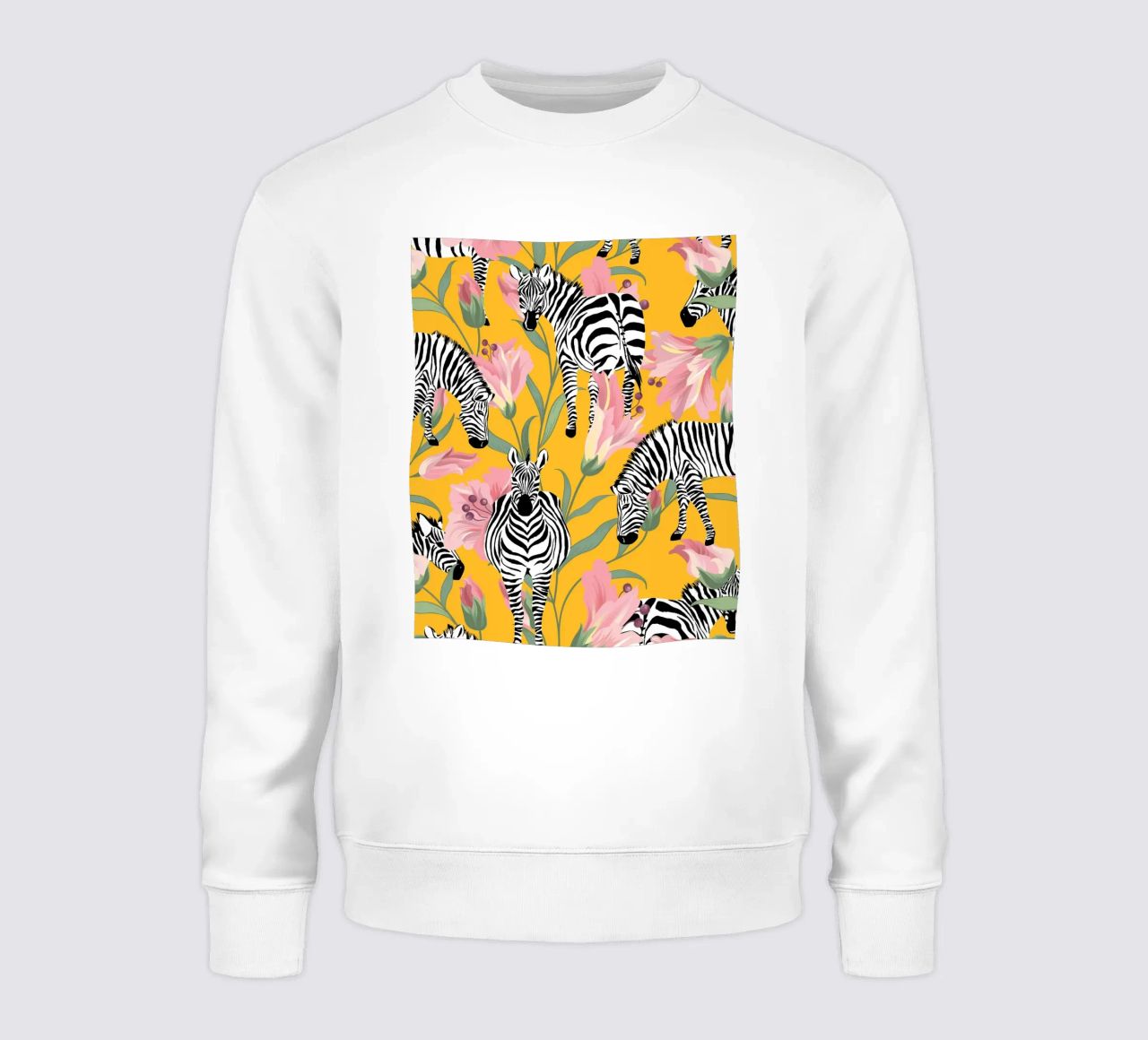 Zèbre Rayé Pour la Vie Jaune Forêt Nature sweat de 83oranges